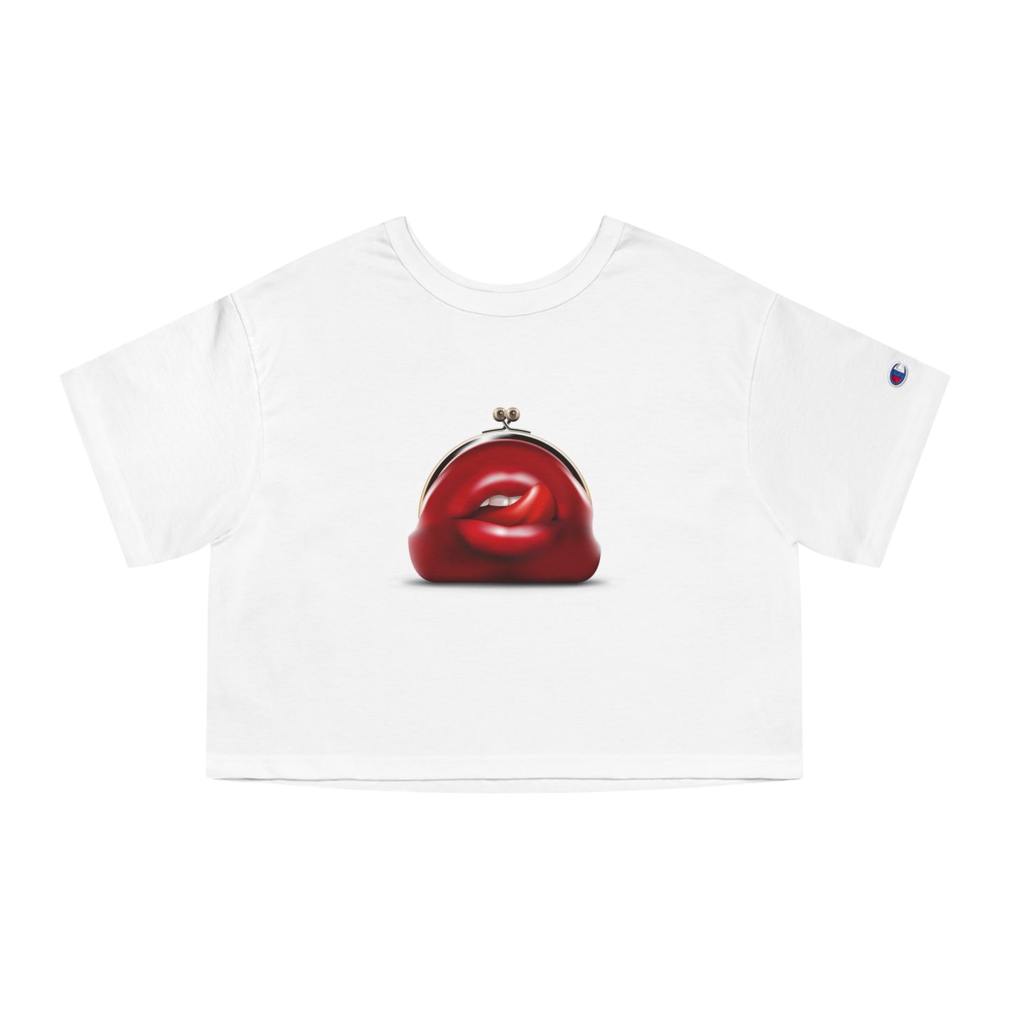 'Love Shopping' Purse Design Women's Cropped T-Shirt