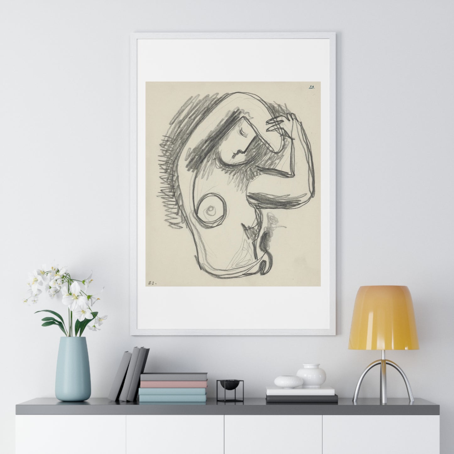 Act (1937) by Mikuláš Galanda, from the Original, Framed Art Print