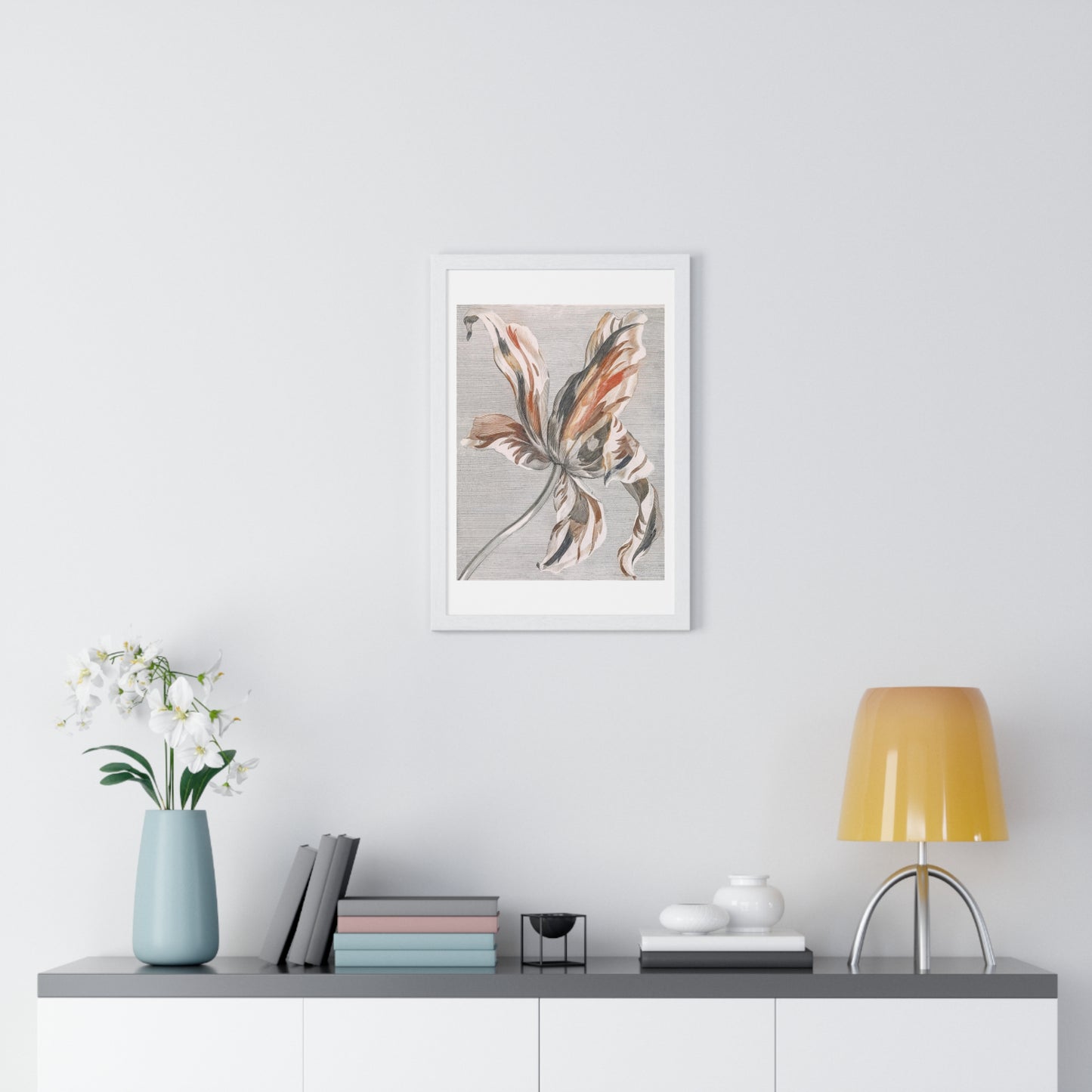 A Tulip by Johan Teyler (1648-1709), from the Original, Framed Art Print