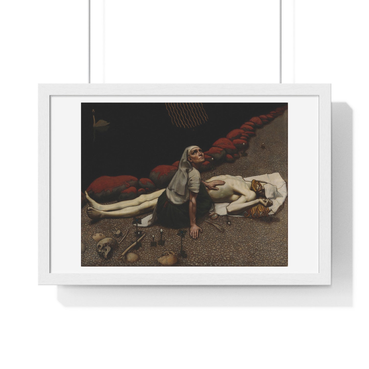 Lemminkäinen's Mother (189) by Akseli Gallen-Kallela, from the Original, Framed Art Print