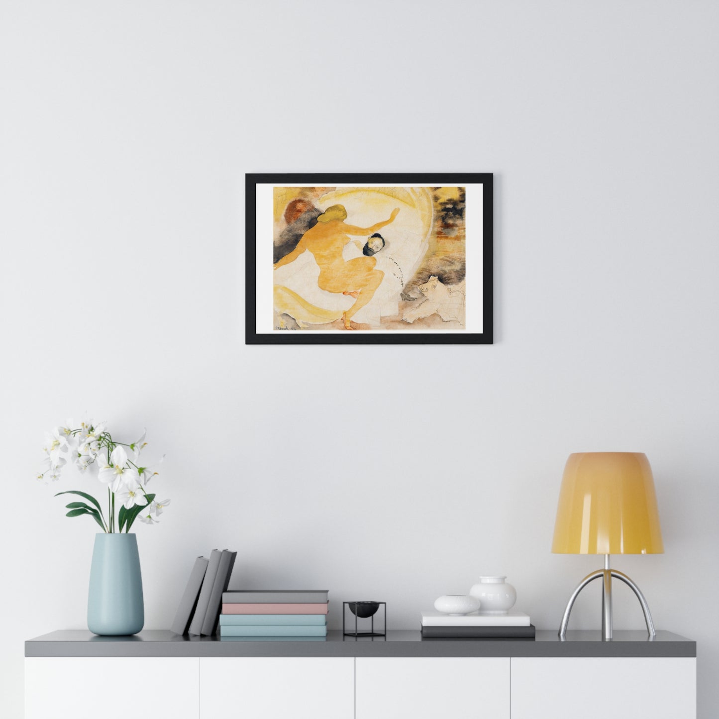Nana and Count Muffat (1916) by Charles Demuth, from the Original, Framed Print