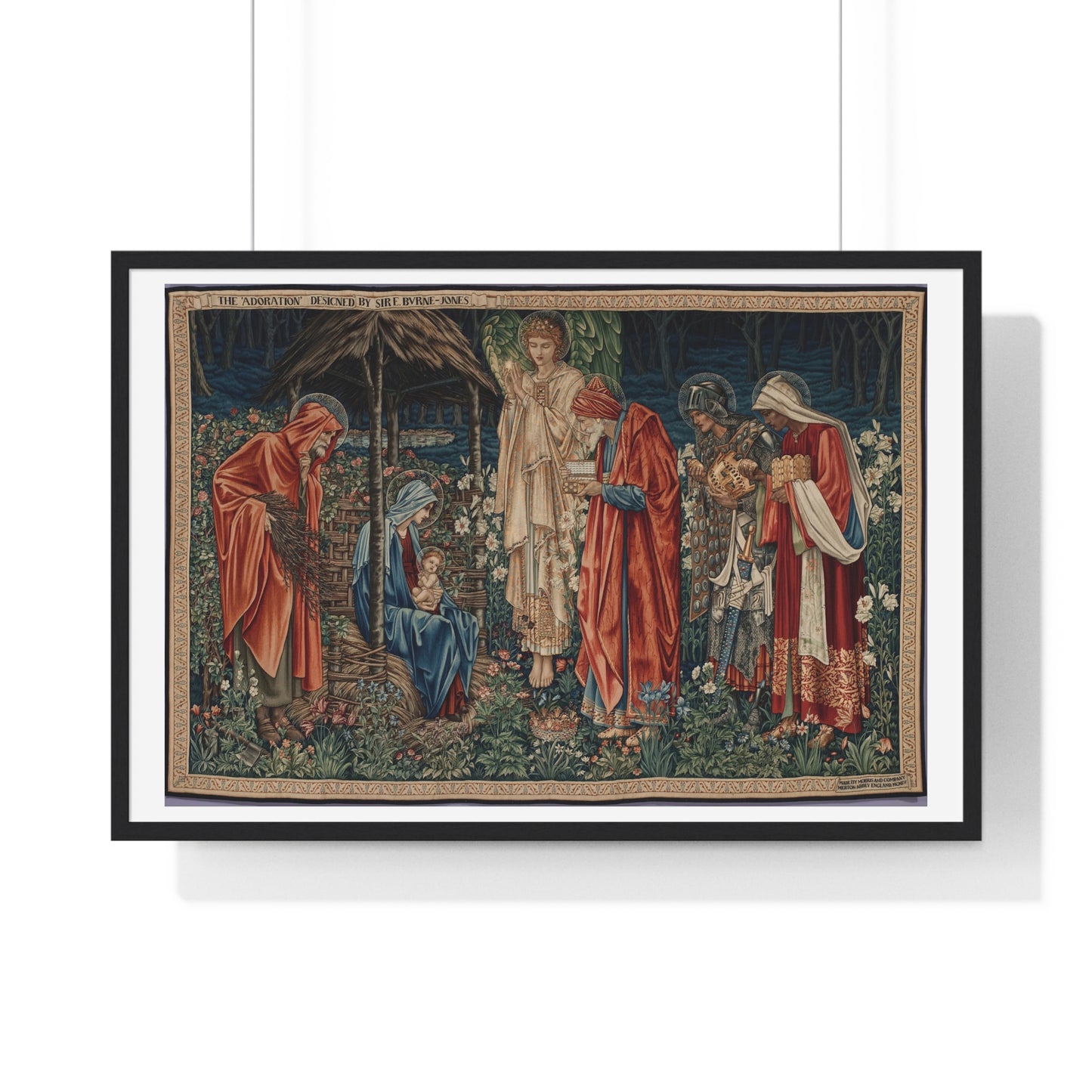 Adoration of the Magi (1904) by Edward Burne-Jones, from the Original, Framed Art Print