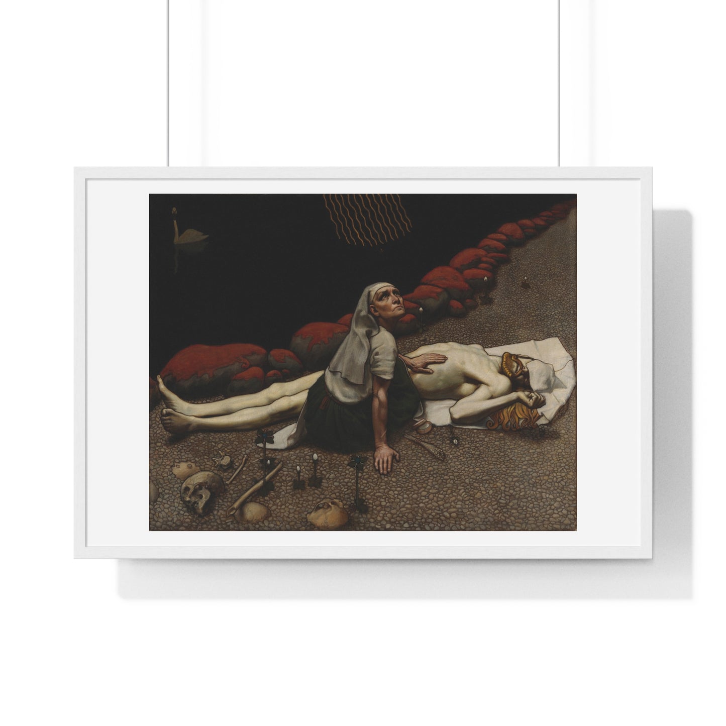 Lemminkäinen's Mother (189) by Akseli Gallen-Kallela, from the Original, Framed Art Print