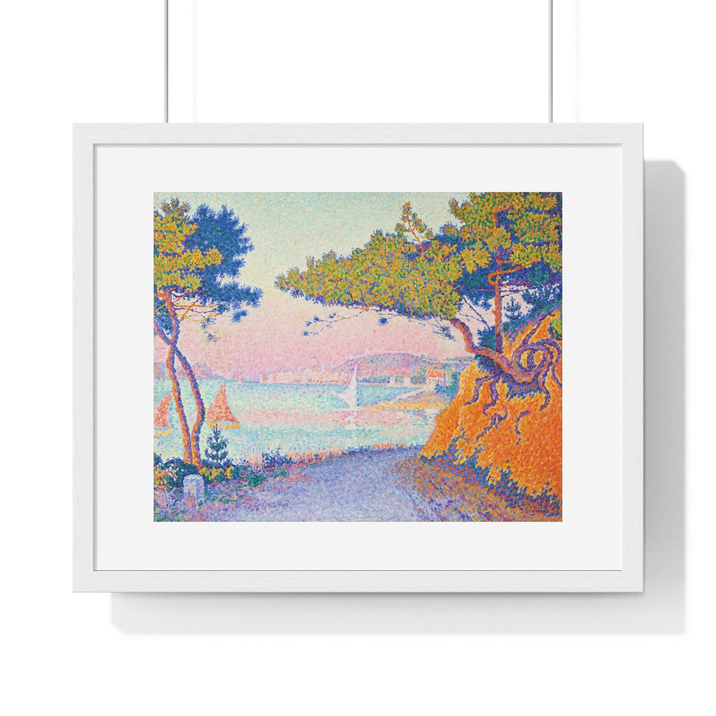Golfe Juan (1896) Vintage Painting by Paul Signac, from the Original, Framed Art Print