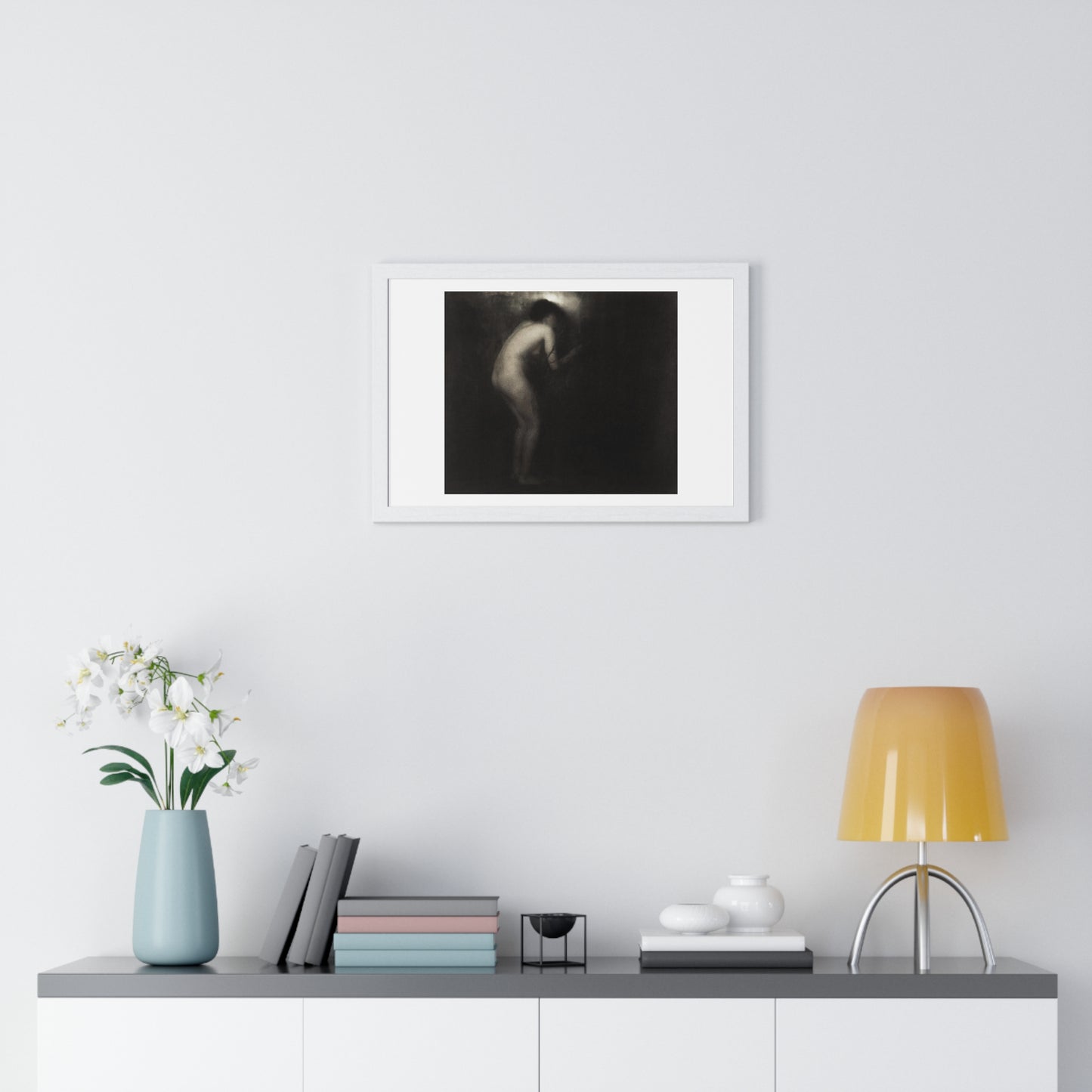 Erotic Vintage Nude 'La Cigale' by Edward Steichen (1879–1973) from the Original, Framed Print