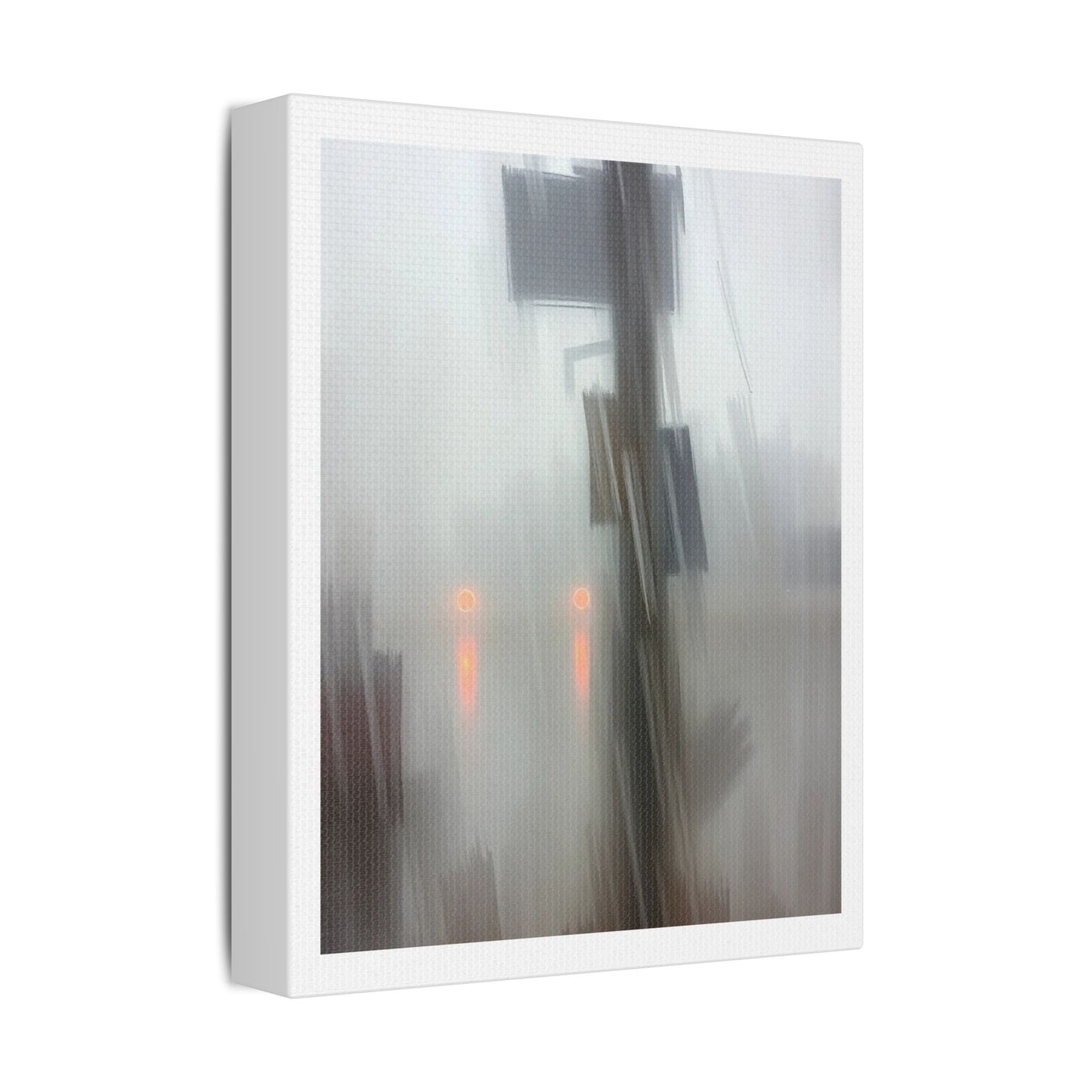 Faded Pastel Abstract Decor Art VI 'Designed by AI' Print on Canvas