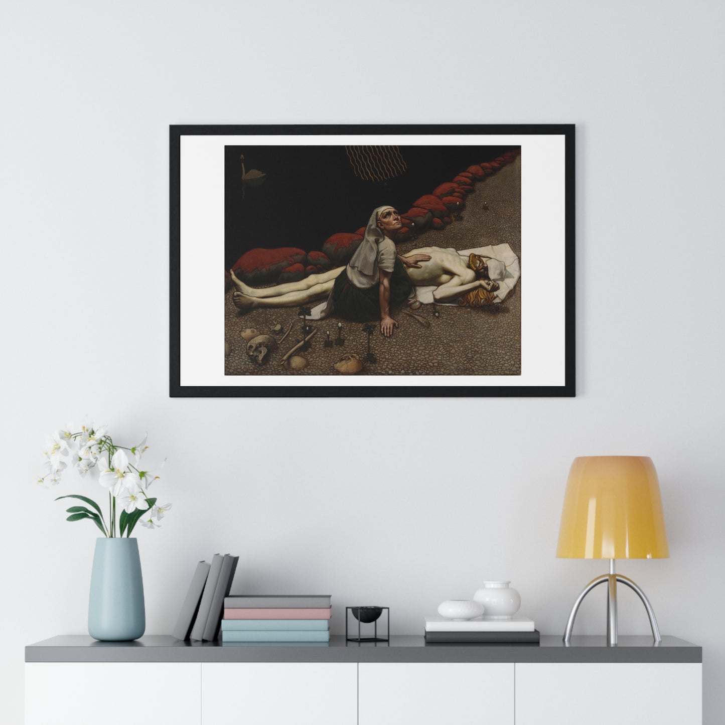 Lemminkäinen's Mother (189) by Akseli Gallen-Kallela, from the Original, Framed Art Print