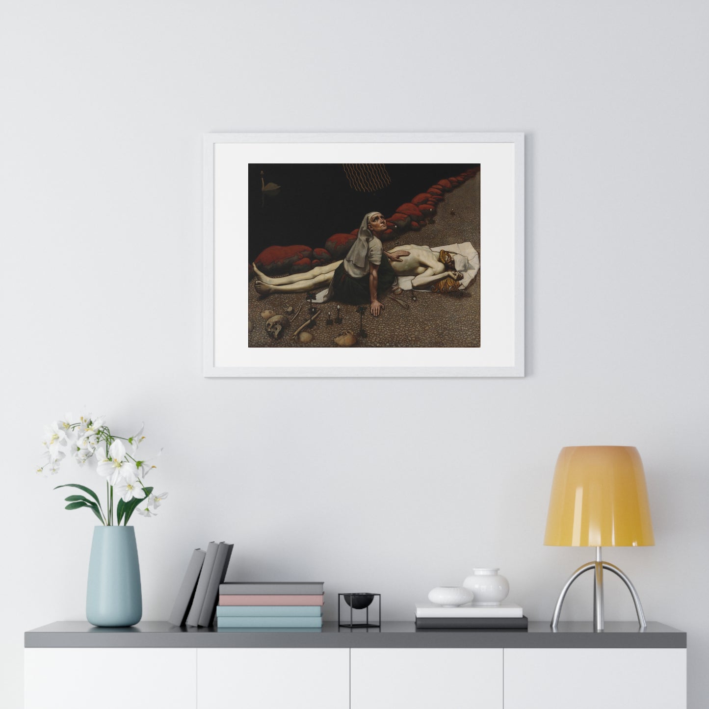 Lemminkäinen's Mother (189) by Akseli Gallen-Kallela, from the Original, Framed Art Print