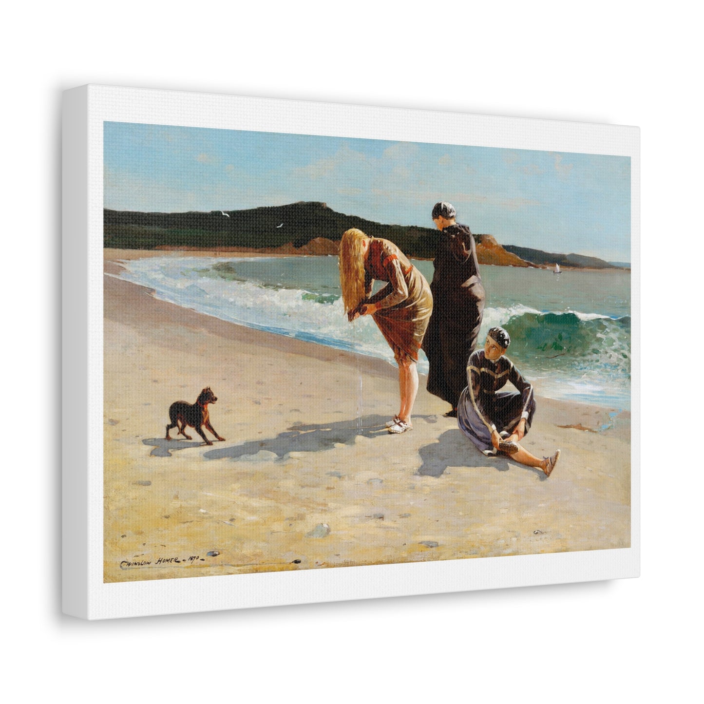 Eagle Head, Manchester, Massachusetts (1870) by Winslow Homer, from the Original, Art Print on Canvas