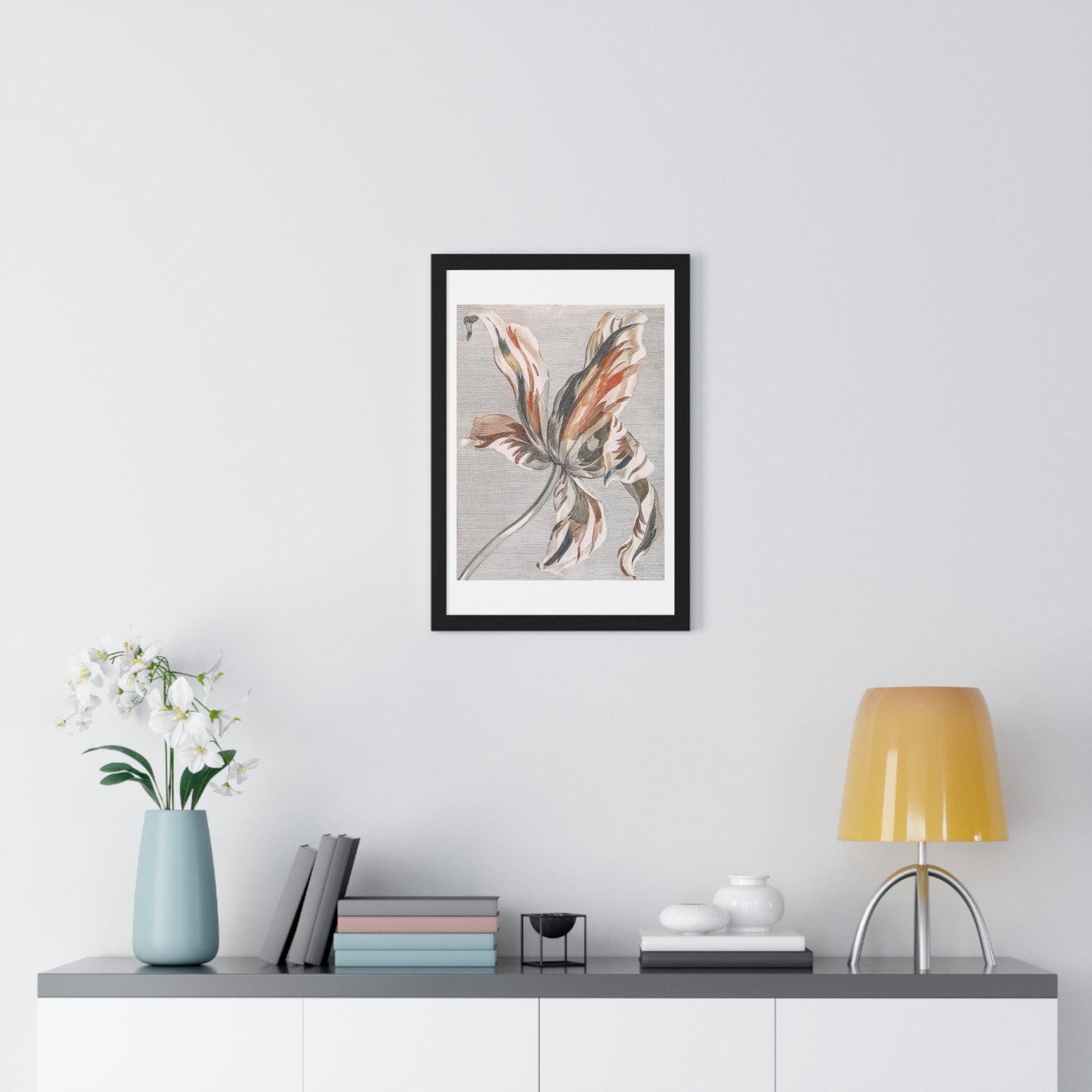 A Tulip by Johan Teyler (1648-1709), from the Original, Framed Art Print
