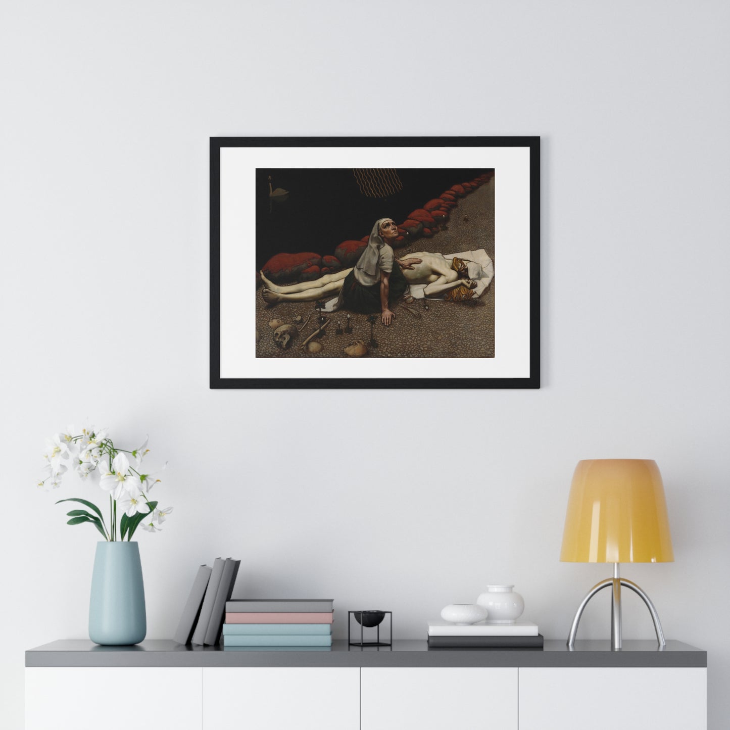 Lemminkäinen's Mother (189) by Akseli Gallen-Kallela, from the Original, Framed Art Print