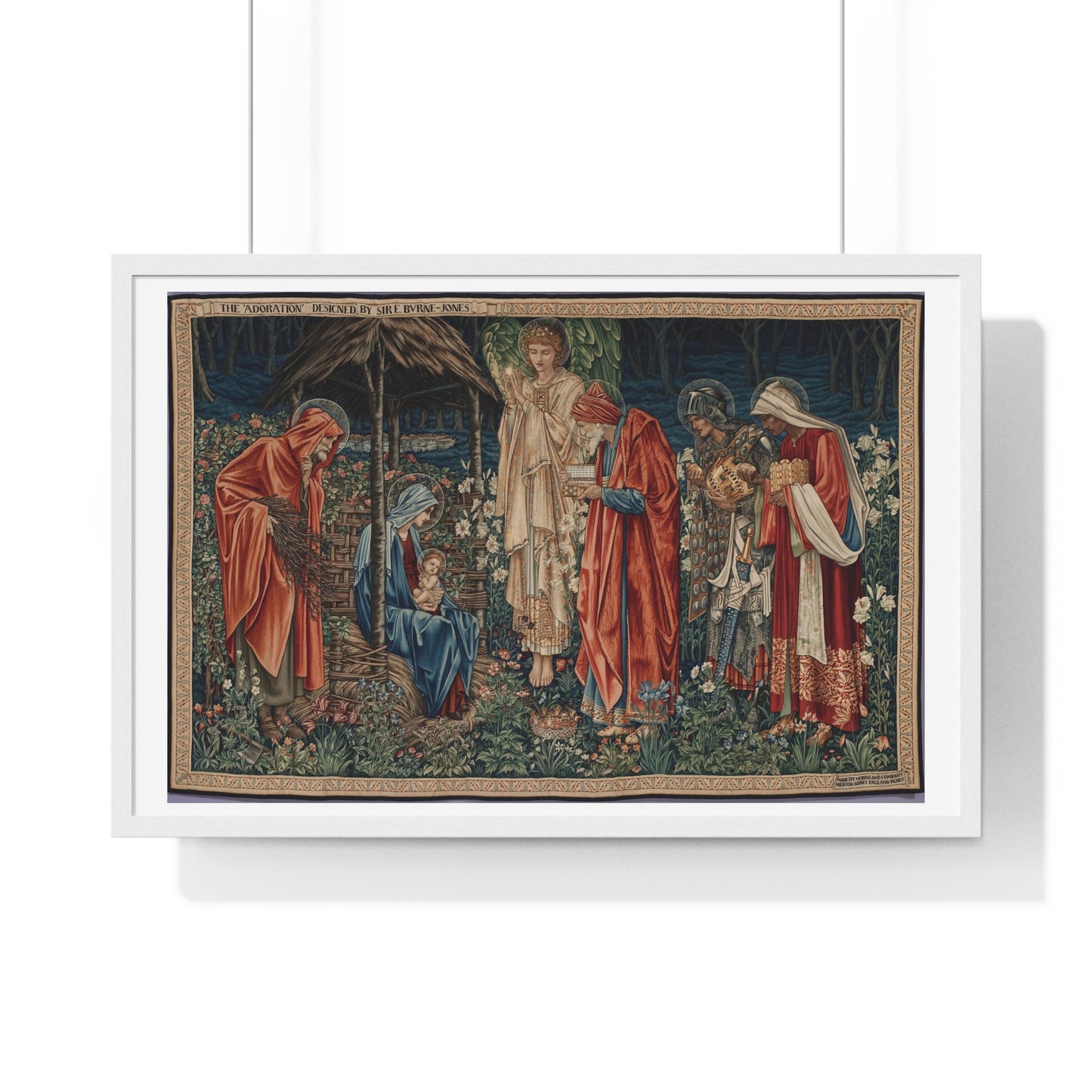 Adoration of the Magi (1904) by Edward Burne-Jones, from the Original, Framed Art Print