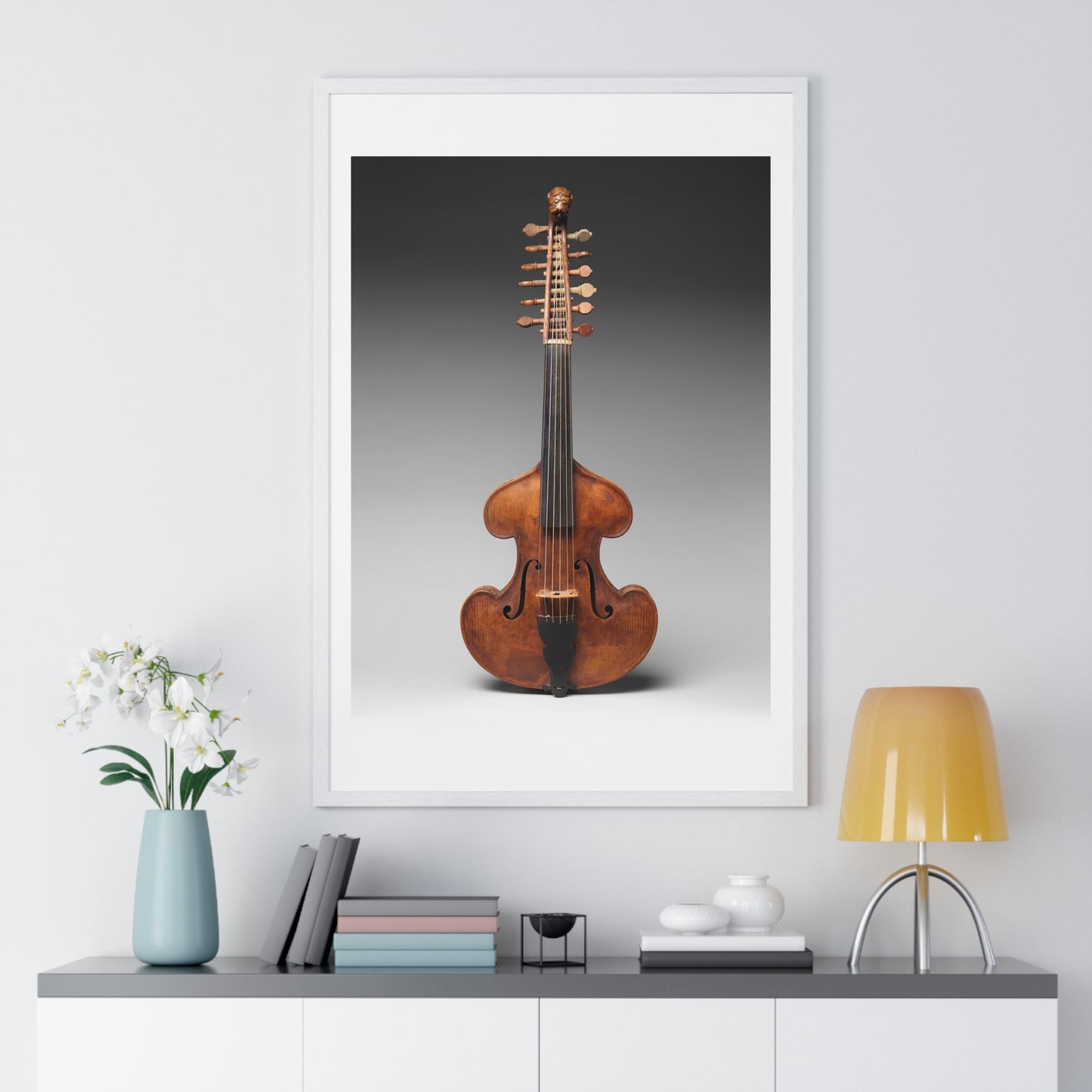 Viola d'Amore, Framed Art Print