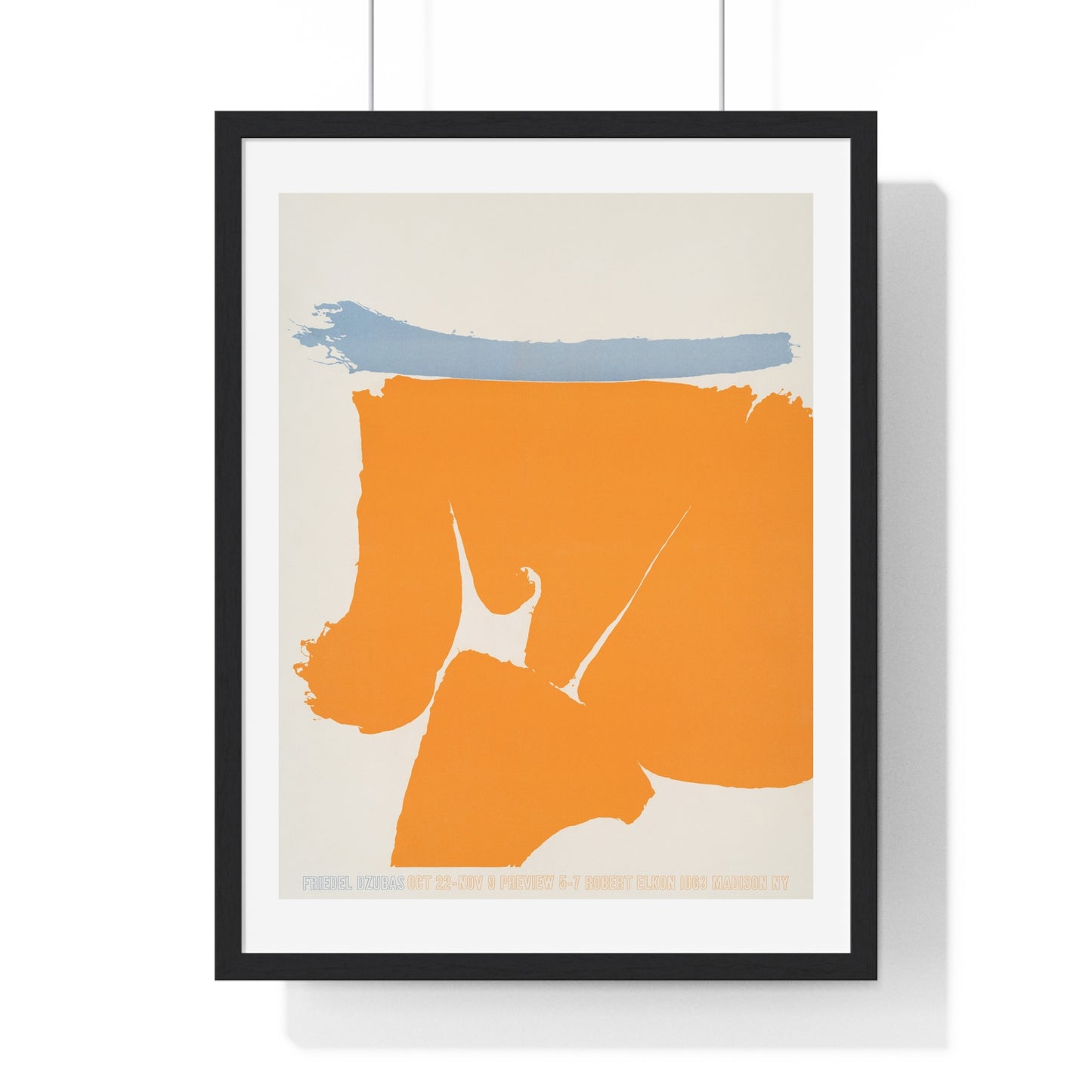 Friedel Dzubas (1960) Vintage Poster by Robert Elkon Gallery, from the Original, Wooden Framed Print