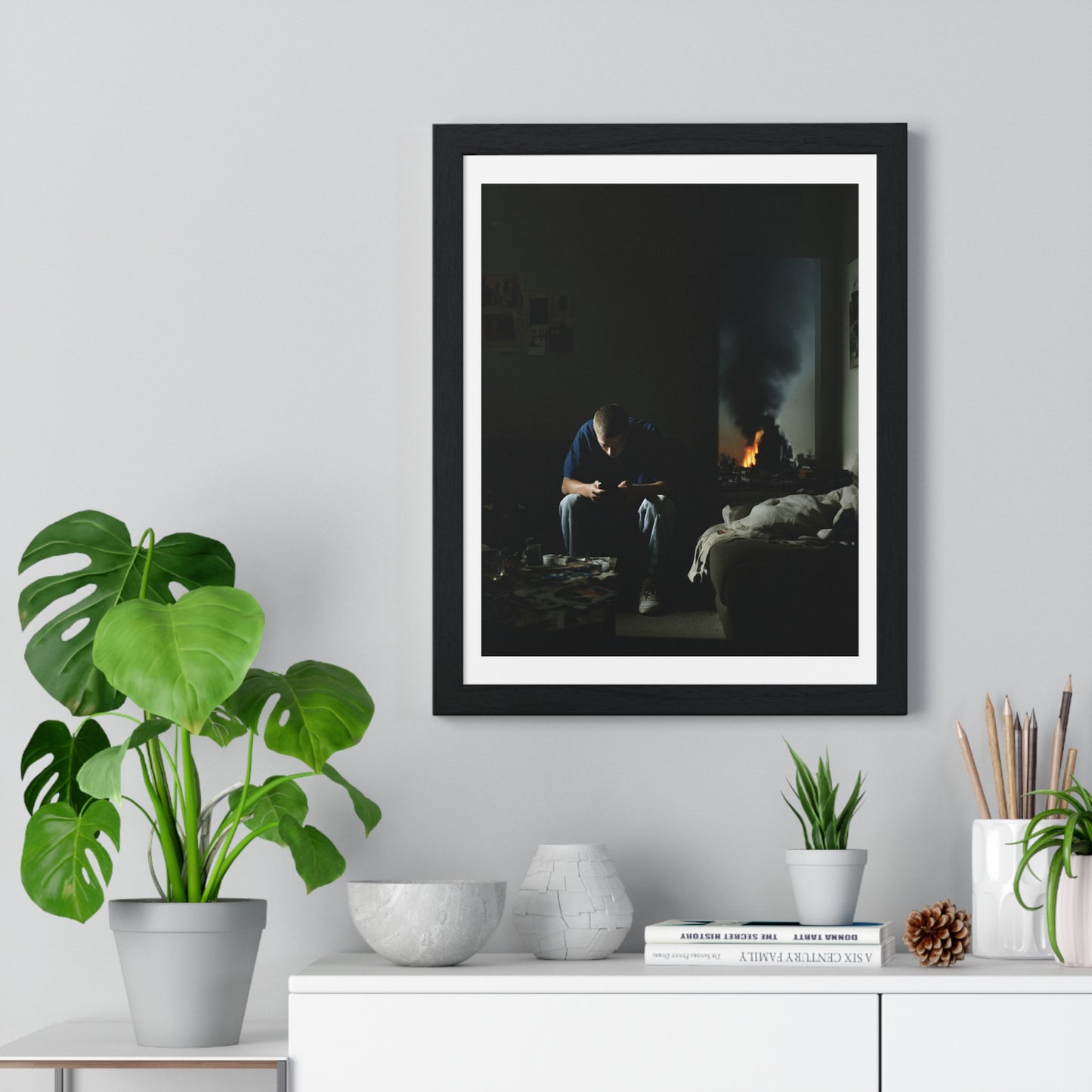 Raw Art II 'Designed by AI' Framed Art Print