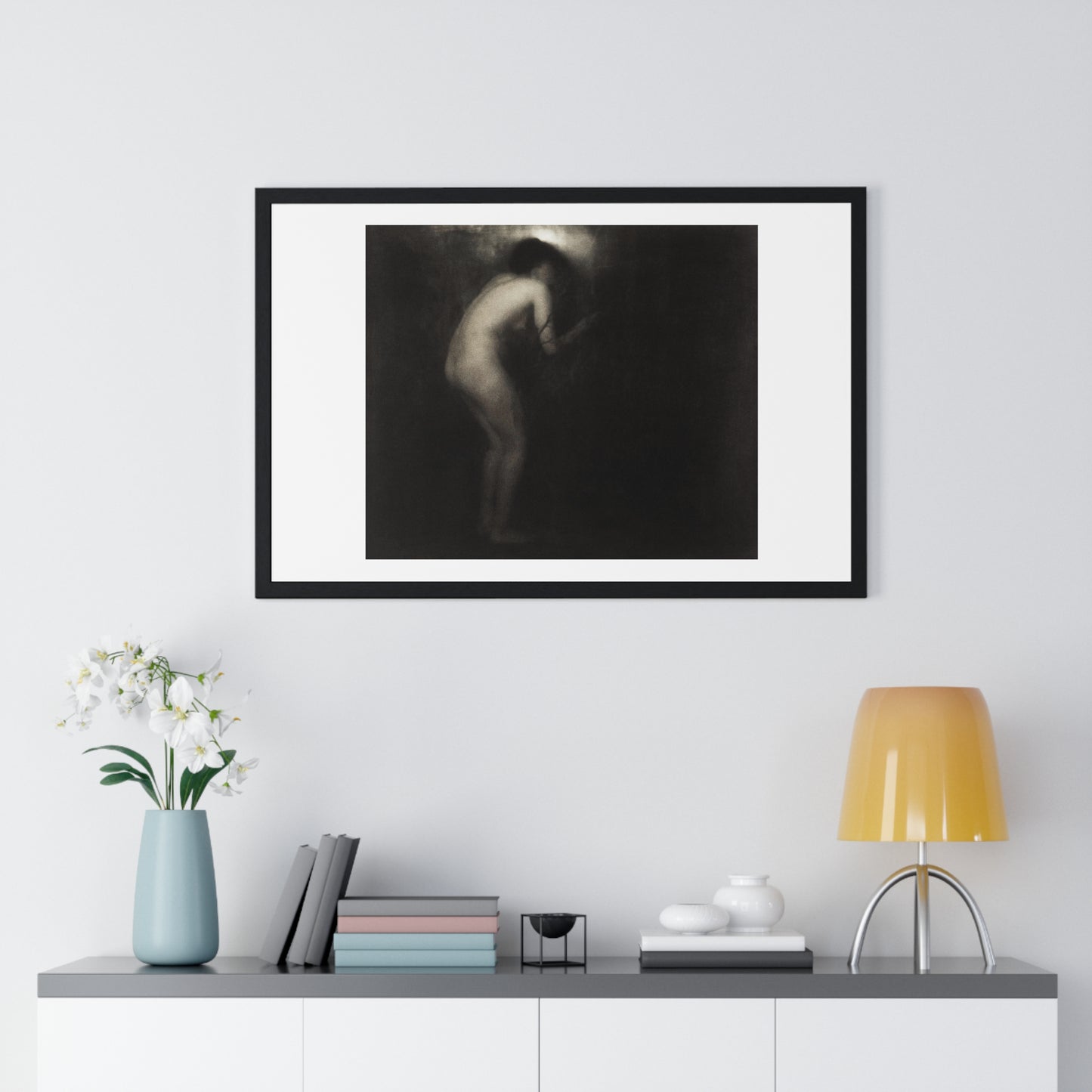 Erotic Vintage Nude 'La Cigale' by Edward Steichen (1879–1973) from the Original, Framed Print