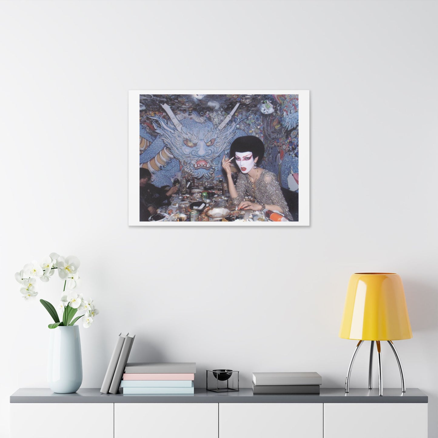 Psychedelic Japan V Abstract Art 'Designed by 'AI Canvas Art Print