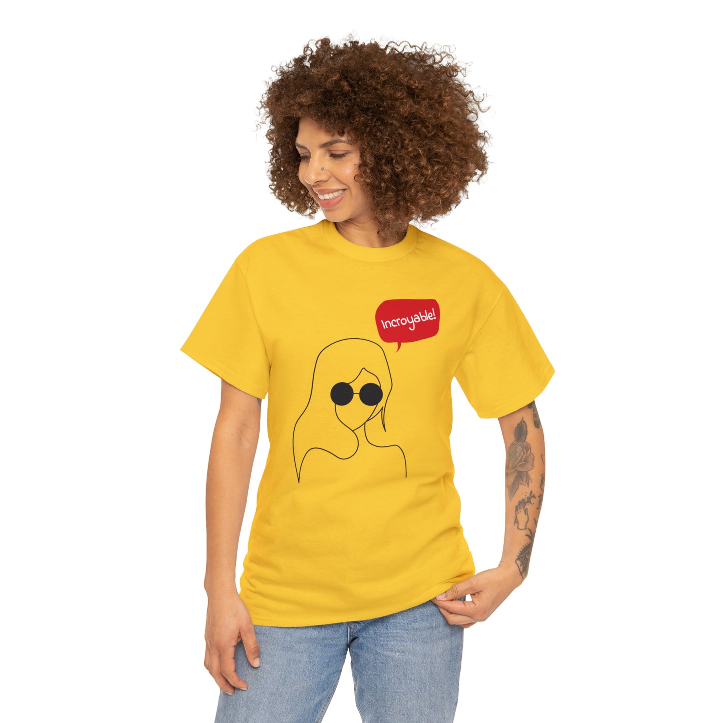 'Je Suis Incroyable' Cotton T-Shirt