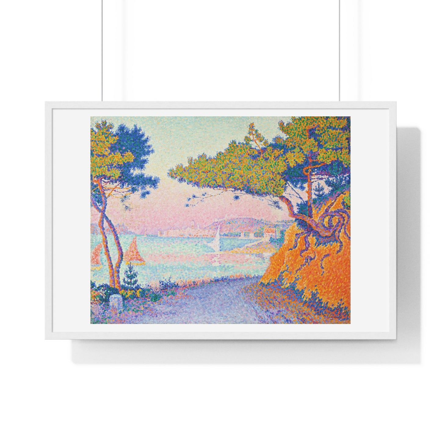 Golfe Juan (1896) Vintage Painting by Paul Signac, from the Original, Framed Art Print