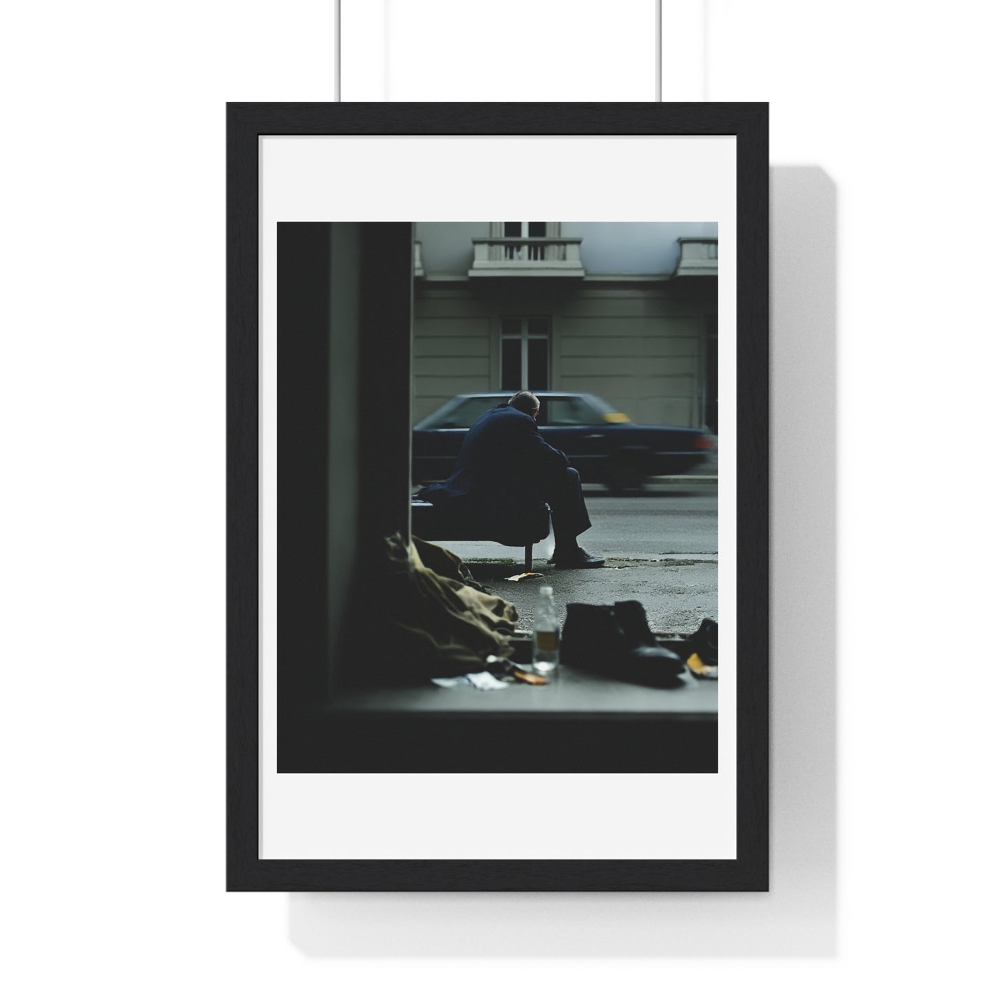 Raw Art Street Scene III 'Designed by AI' Framed Art Print