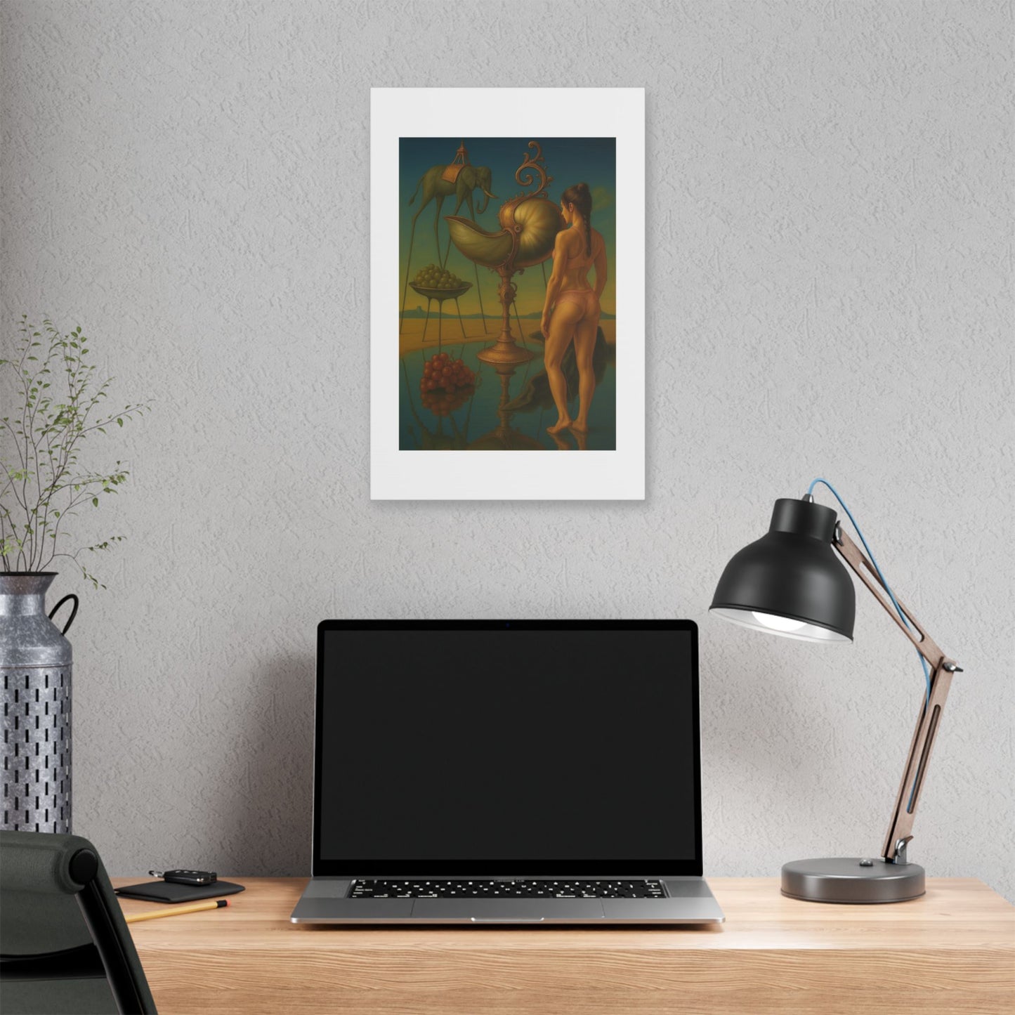 Waterfront Reality Distortion 'Designed by AI' Canvas Art Print