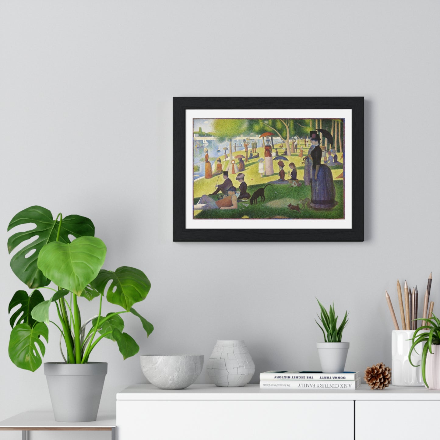 A Sunday on La Grande Jatte (1884) by Georges Seurat, fom the Original, Framed Print