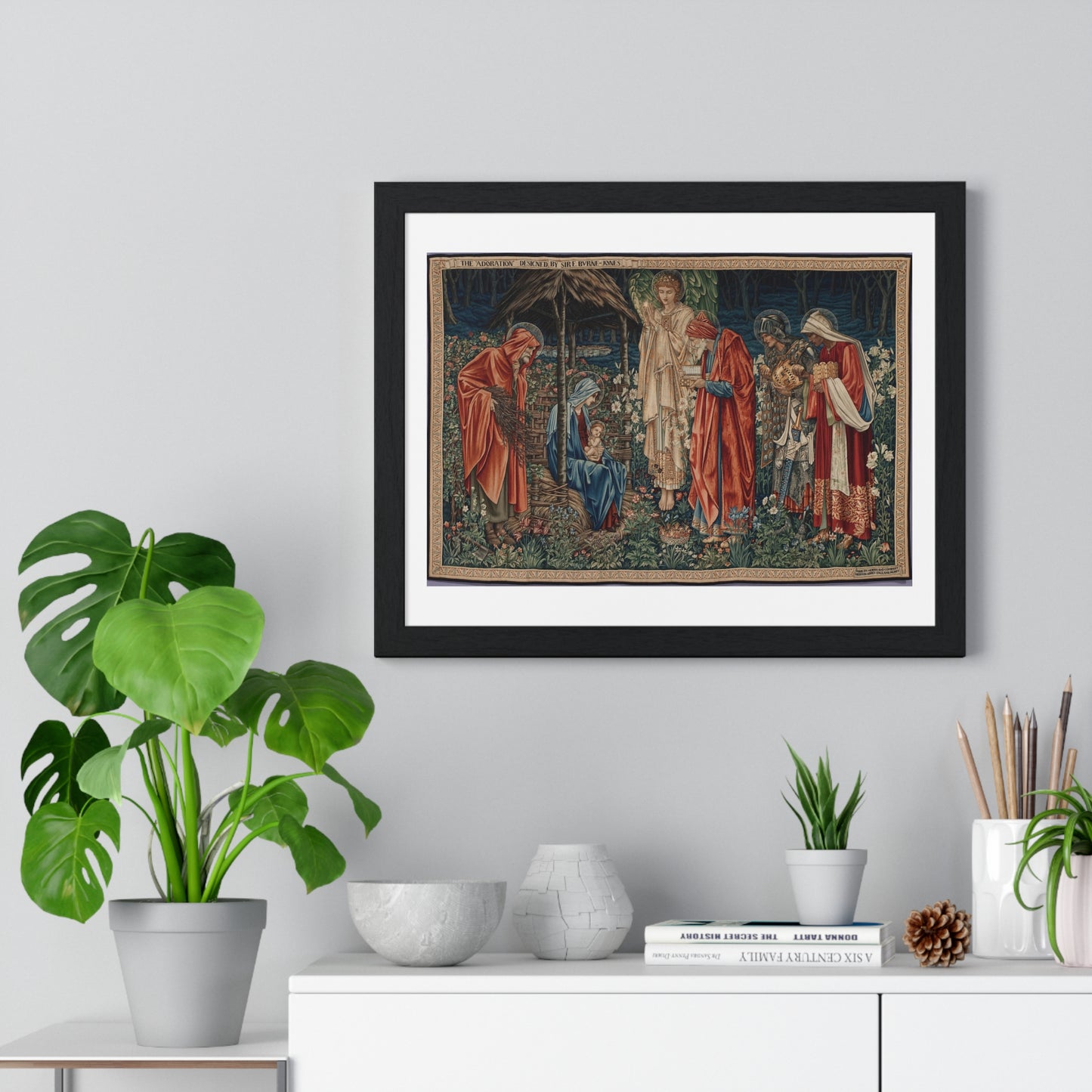 Adoration of the Magi (1904) by Edward Burne-Jones, from the Original, Framed Art Print