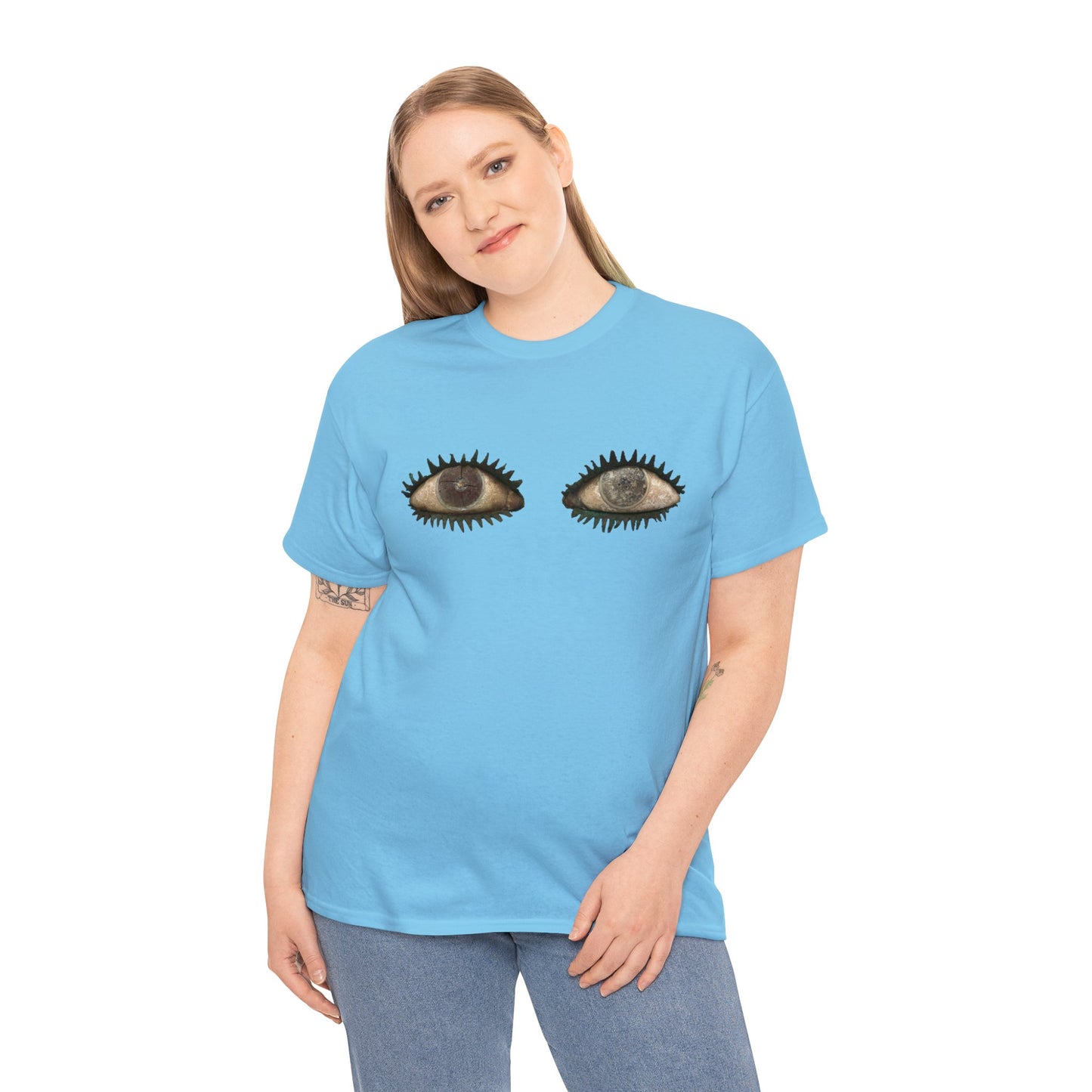 Pair of Eyes, Ancient Sculpture Art T-Shirt