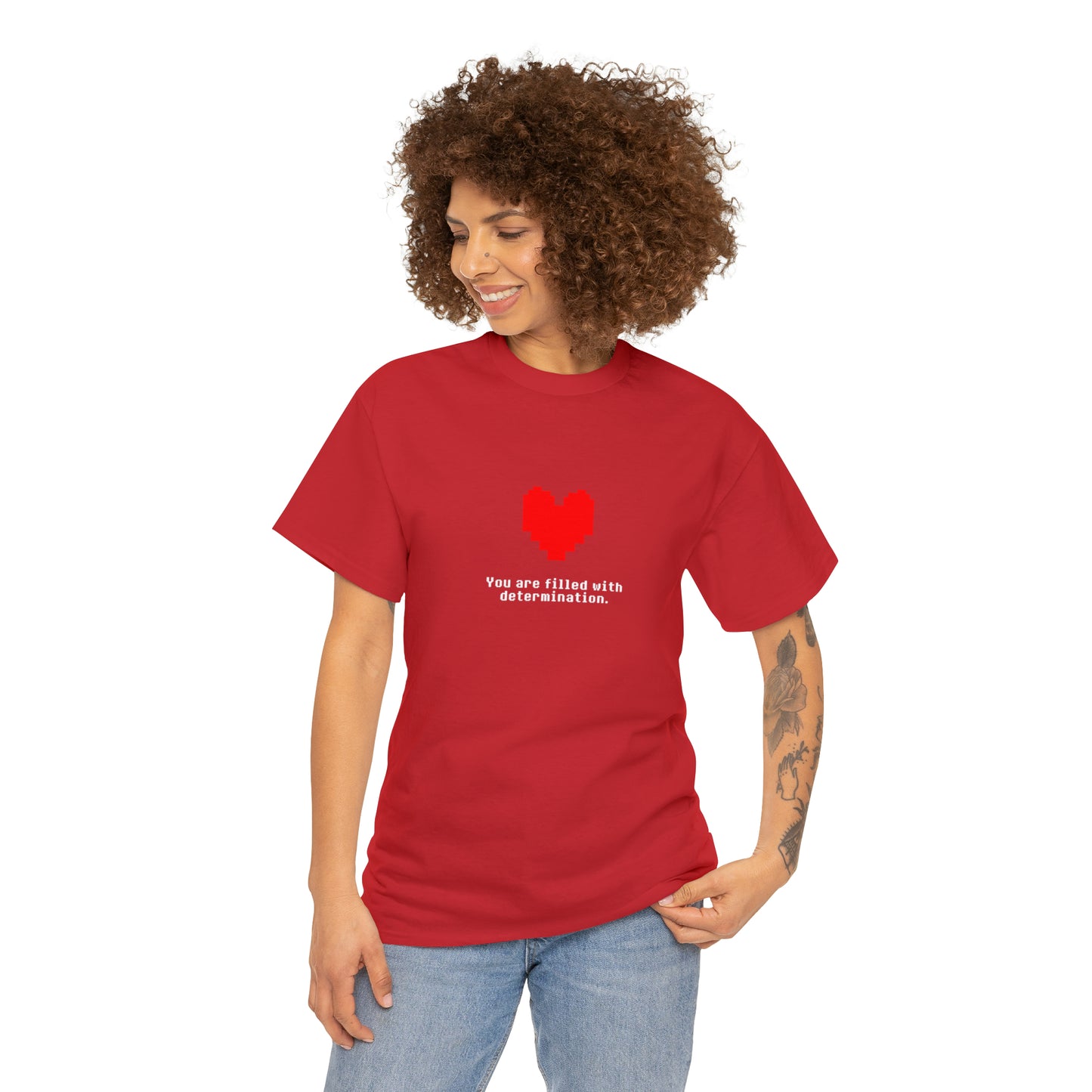 You Are Filled With Determination, Digital Heart T-Shirt