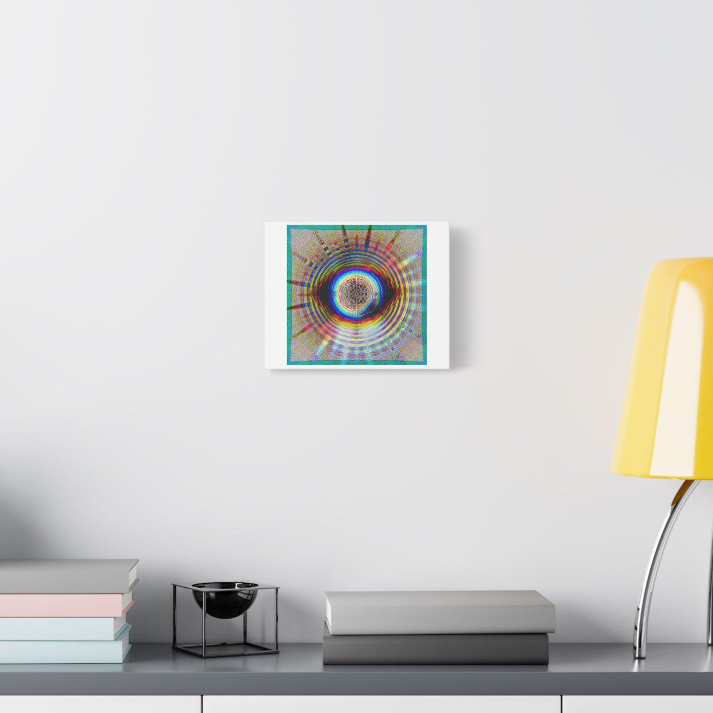 Find Your Frequency, Psychedelic Art 'Designed by AI', Print on Canvas