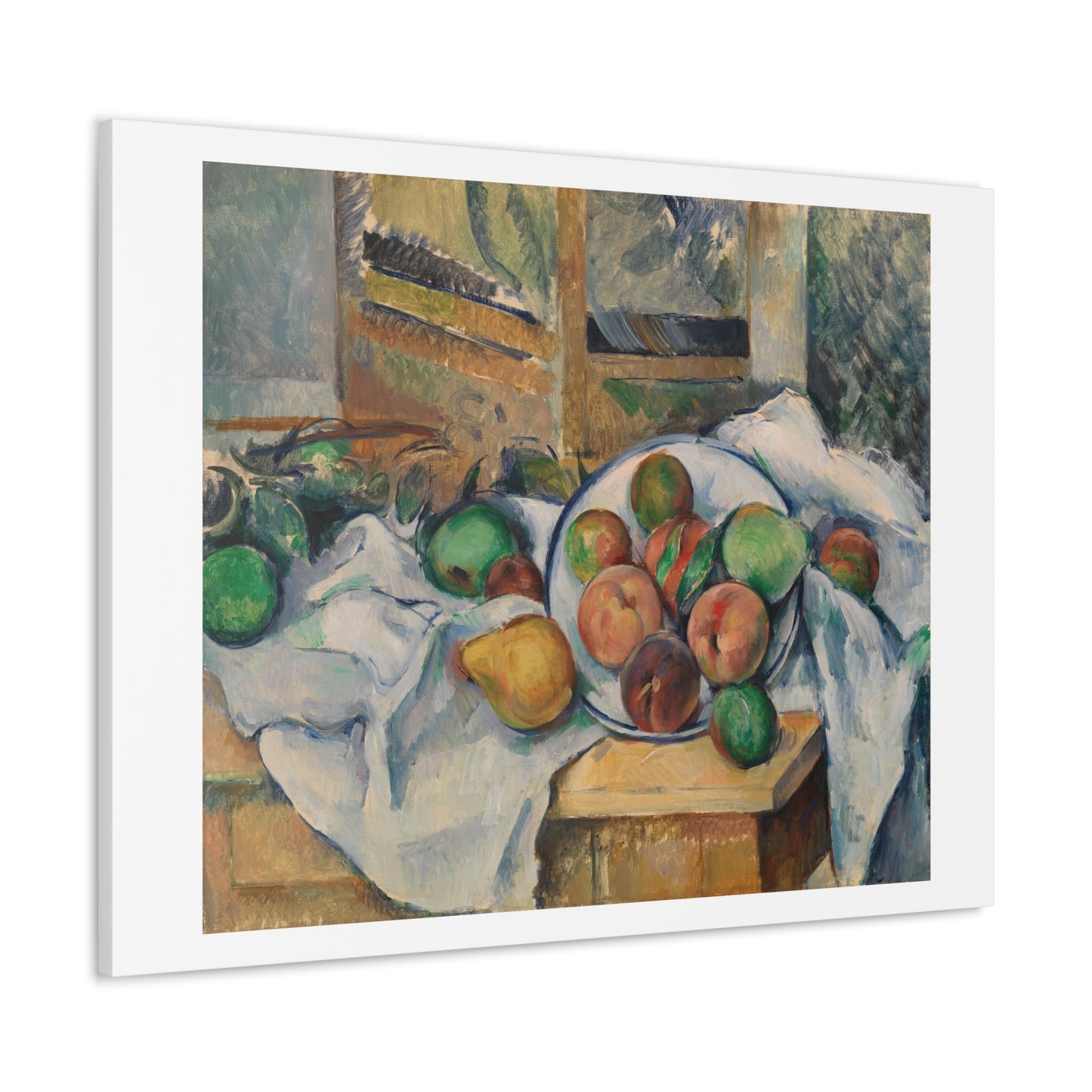 A Table Corner 'Un Coin de Table' (1895) by Paul Cézanne, Canvas Art Print from the Original