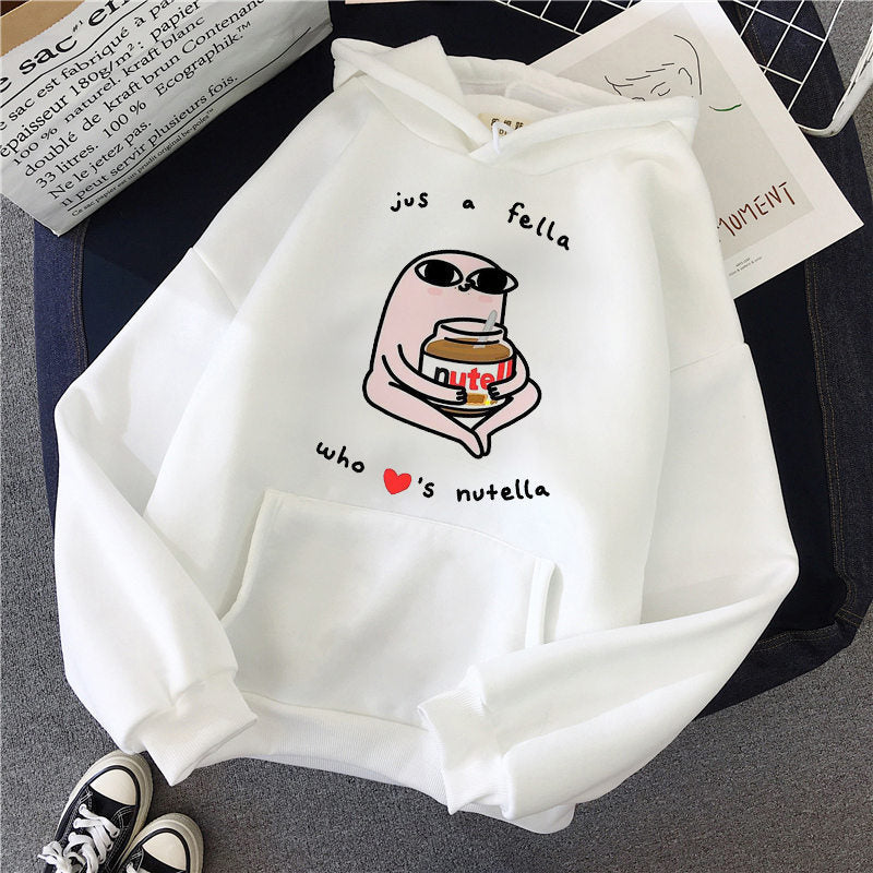 Nutella Fan Club Printed Hoodie, Multi Designs