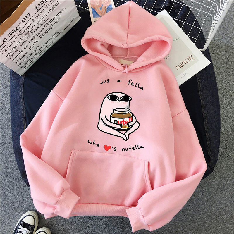 Nutella Fan Club Printed Hoodie, Multi Designs