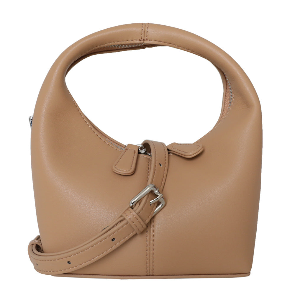 'Under The Bag' Cowhide Leather Hobo Bag, Fashion Messenger Bag, Candy Colours