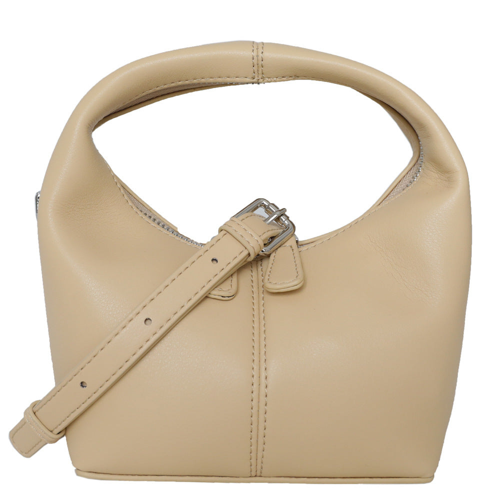 'Under The Bag' Cowhide Leather Hobo Bag, Fashion Messenger Bag, Candy Colours