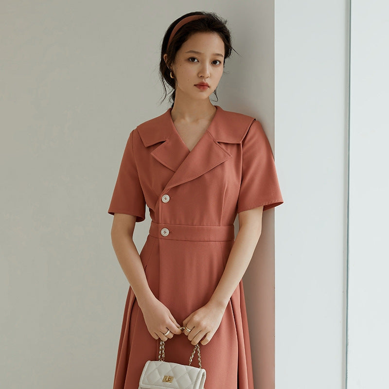 Vireous Professional Wear Women's Suit Dress, Hepburn-Style Dress
