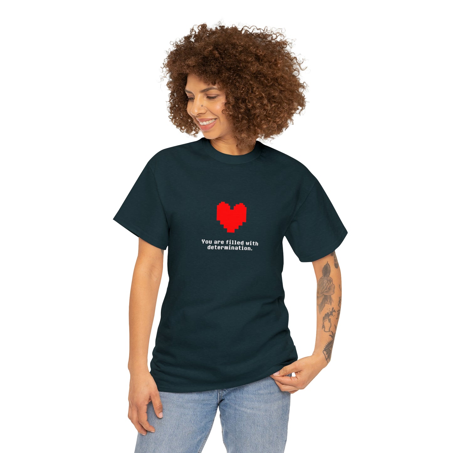 You Are Filled With Determination, Digital Heart T-Shirt
