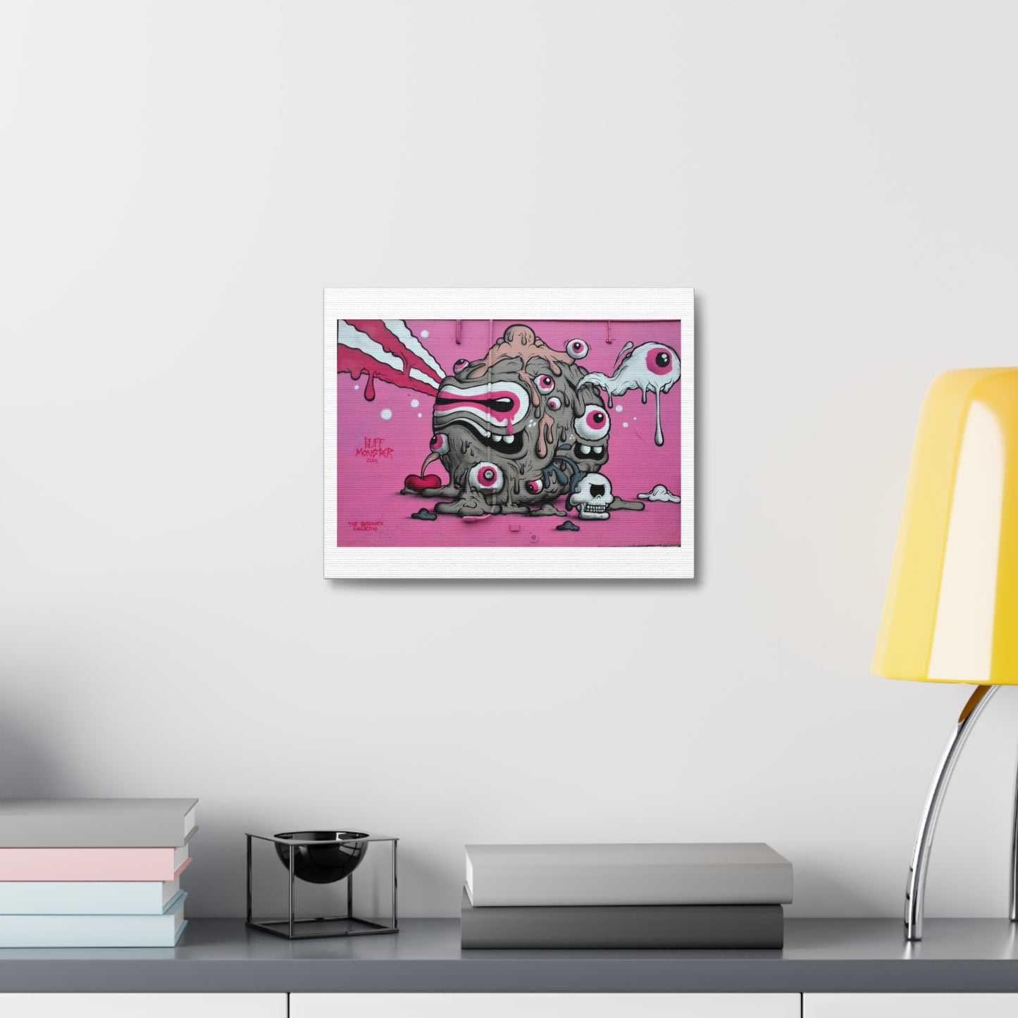 Graffiti Art 'Buff Monster' (2015) for the Bushwick Collective Block Party, Brooklyn, New York, Art Print on Canvas