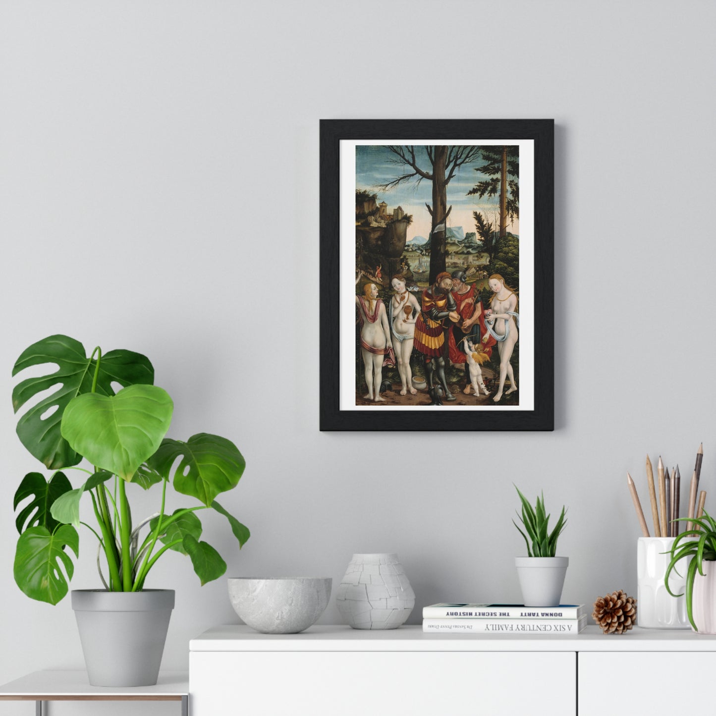 The Dream of Paris (1536) by Matthias Gerung, from the Original, Framed Art Print