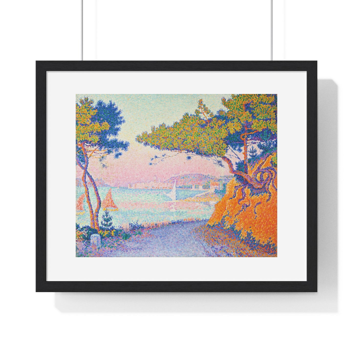 Golfe Juan (1896) Vintage Painting by Paul Signac, from the Original, Framed Art Print