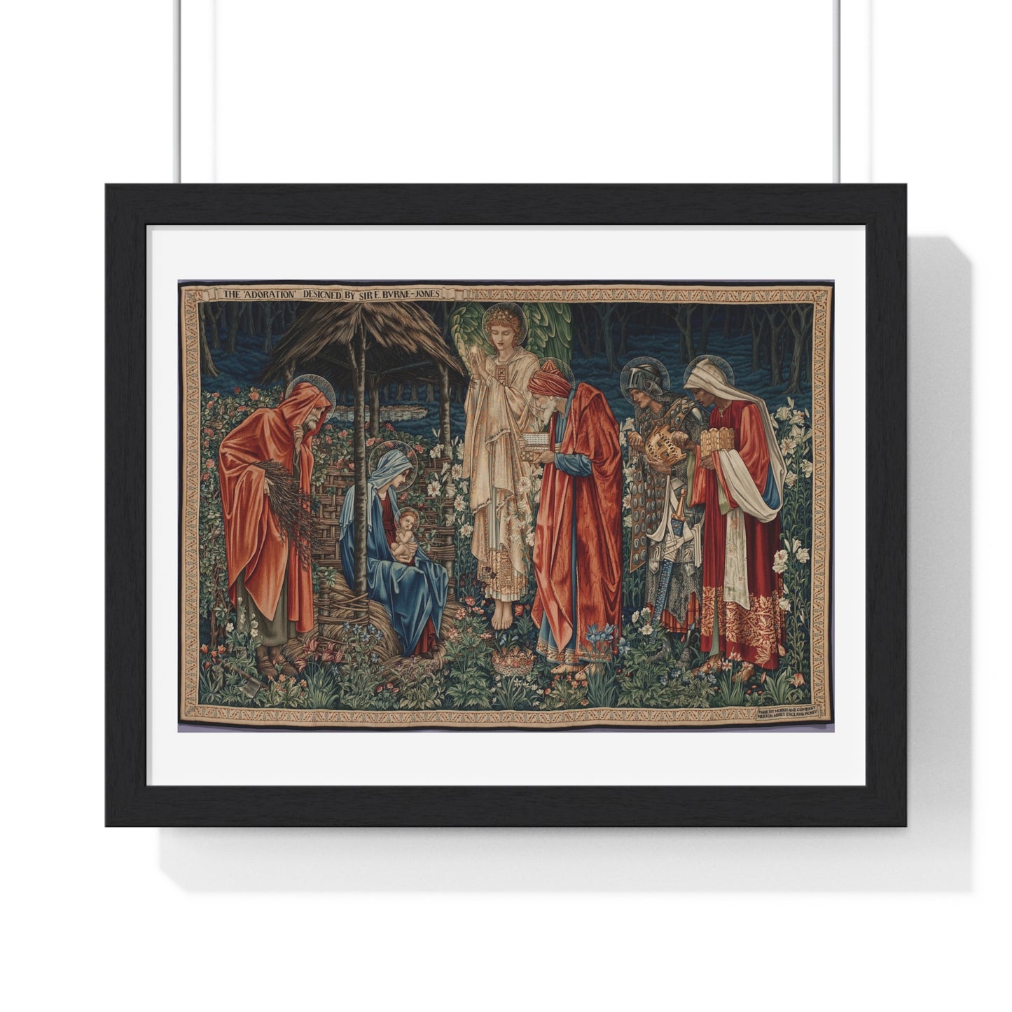 Adoration of the Magi (1904) by Edward Burne-Jones, from the Original, Framed Art Print