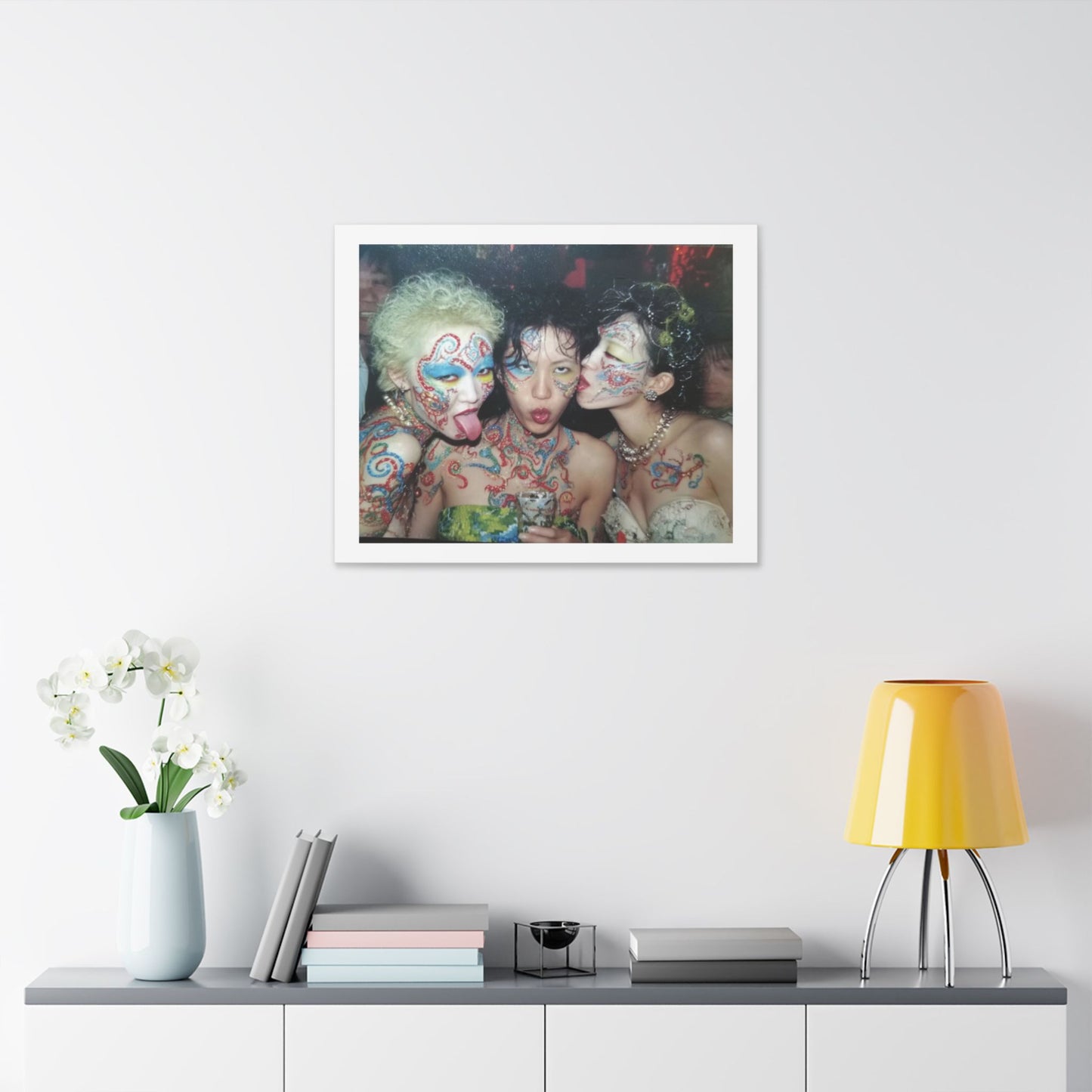 Psychedelic Japan III Abstract Art 'Designed by 'AI Canvas Art Print