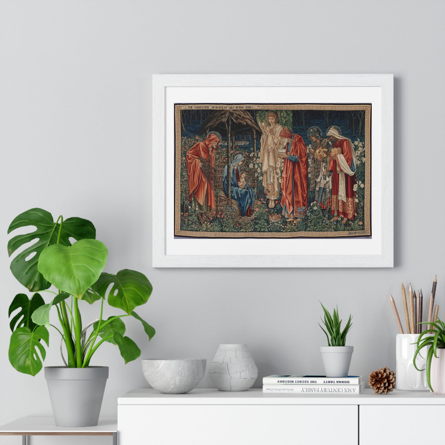 Adoration of the Magi (1904) by Edward Burne-Jones, from the Original, Framed Art Print