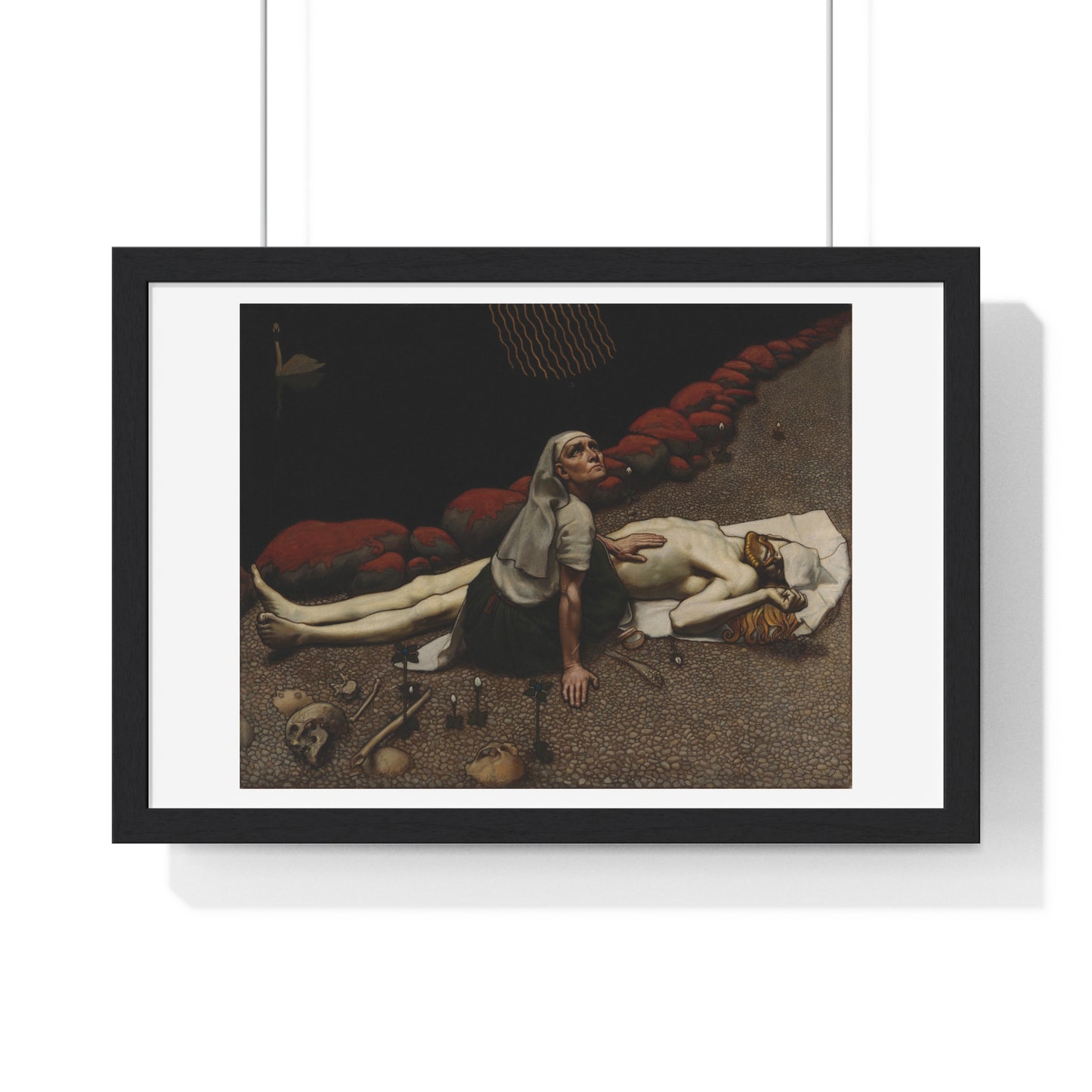 Lemminkäinen's Mother (189) by Akseli Gallen-Kallela, from the Original, Framed Art Print