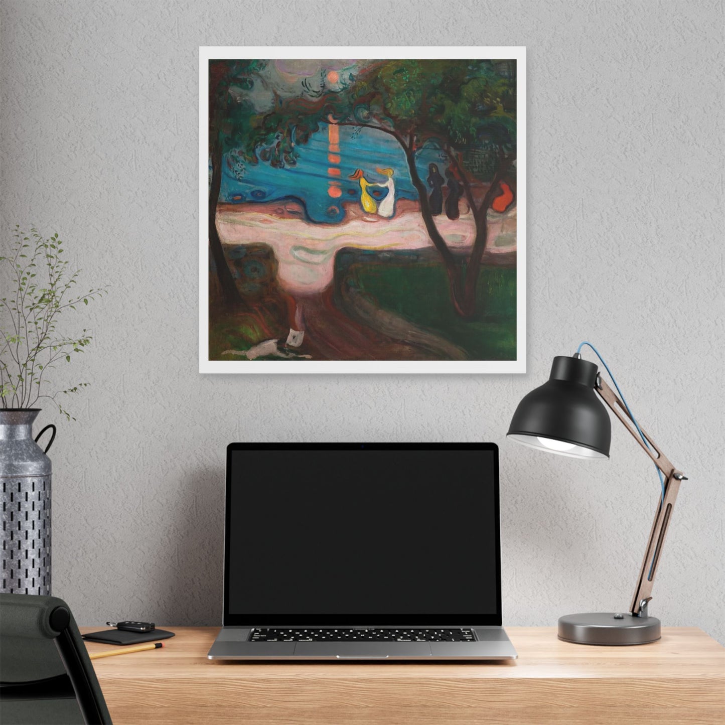 Dance on the Shore also known as the Dance of Life (circa 1900) by Edvard Munch, from the Original, Canvas Art Print