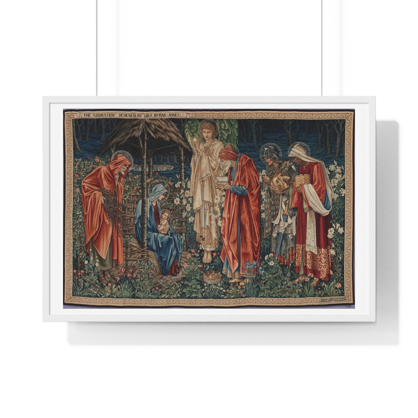 Adoration of the Magi (1904) by Edward Burne-Jones, from the Original, Framed Art Print