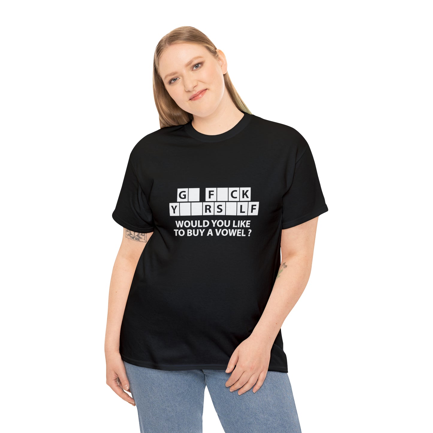 Would You Like To Buy a Vowel? Sarcastic Funny T-Shirt