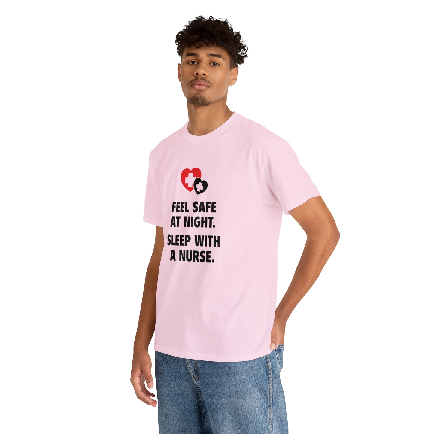 Feel Safe With a Nurse at Night, Funny T-Shirt