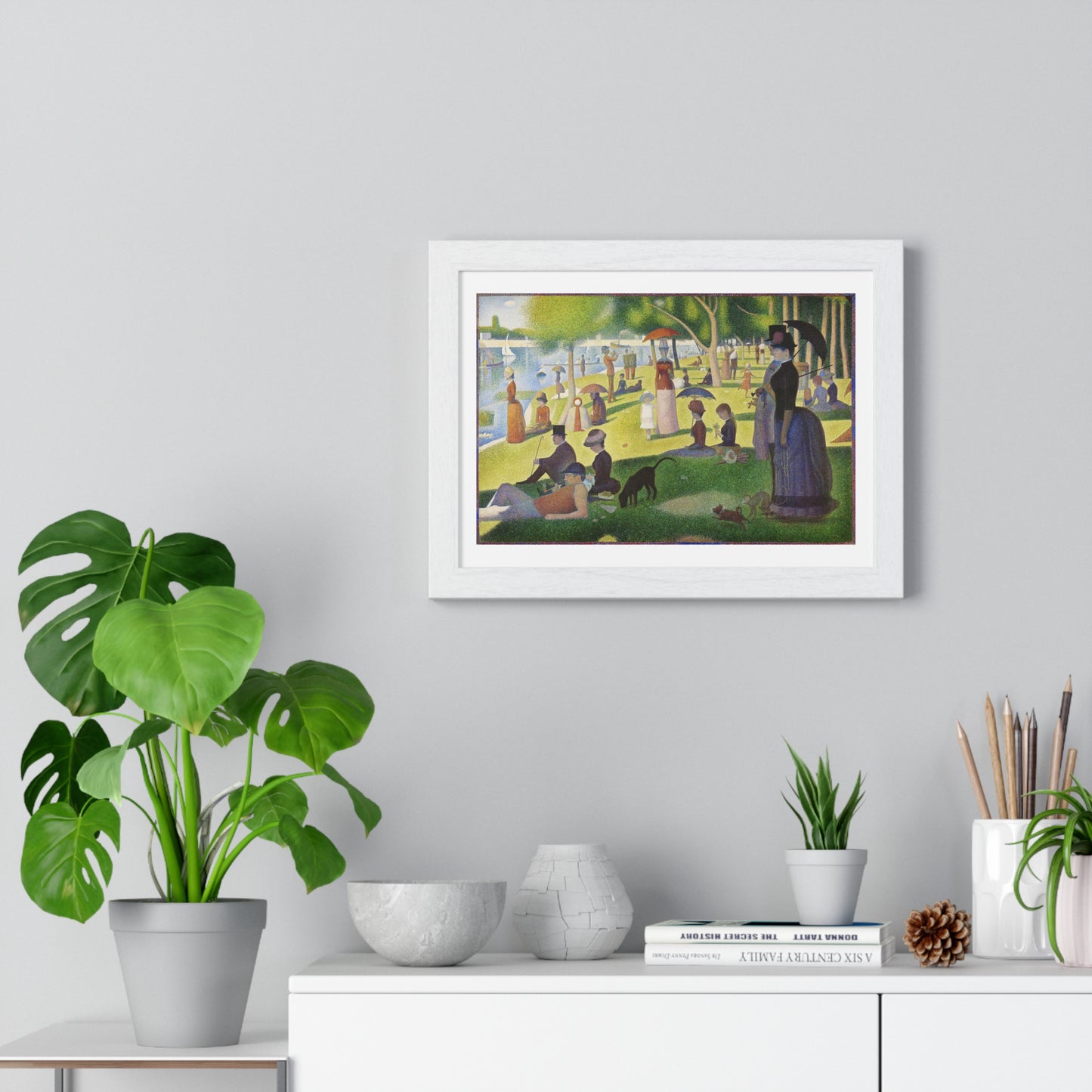 A Sunday on La Grande Jatte (1884) by Georges Seurat, fom the Original, Framed Print