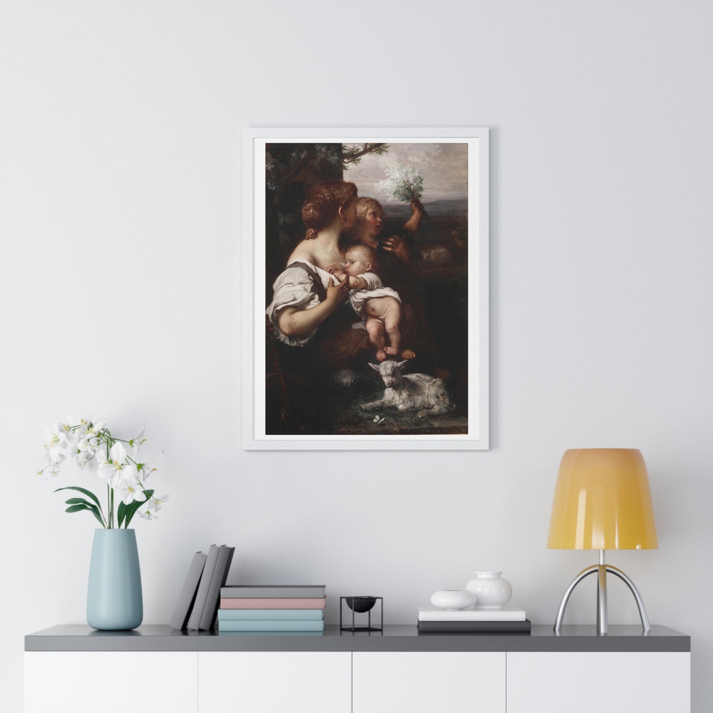 Peace (1872) by Louis Gallait, from the Original, Framed Art Print